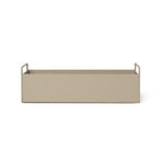 ferm LIVING Plant Box Small, bež, 45 x 16 x 14 cm, čelik