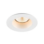 SLV LED-inbyggnadsspot New Tria, rund, vit, IP65, 3 000 K, 38°