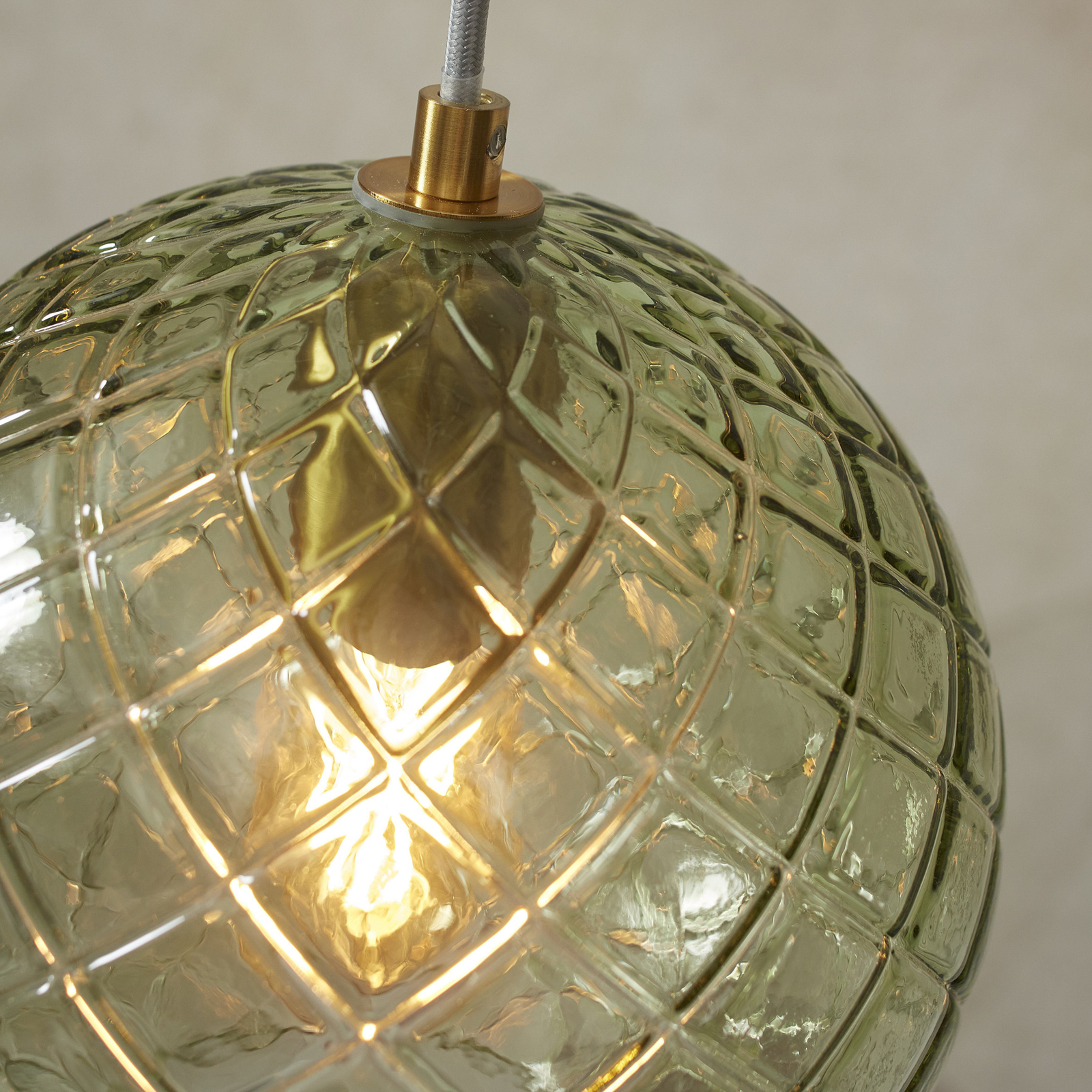 It's about RoMi Venice pendant light, globe, green, glass, E27