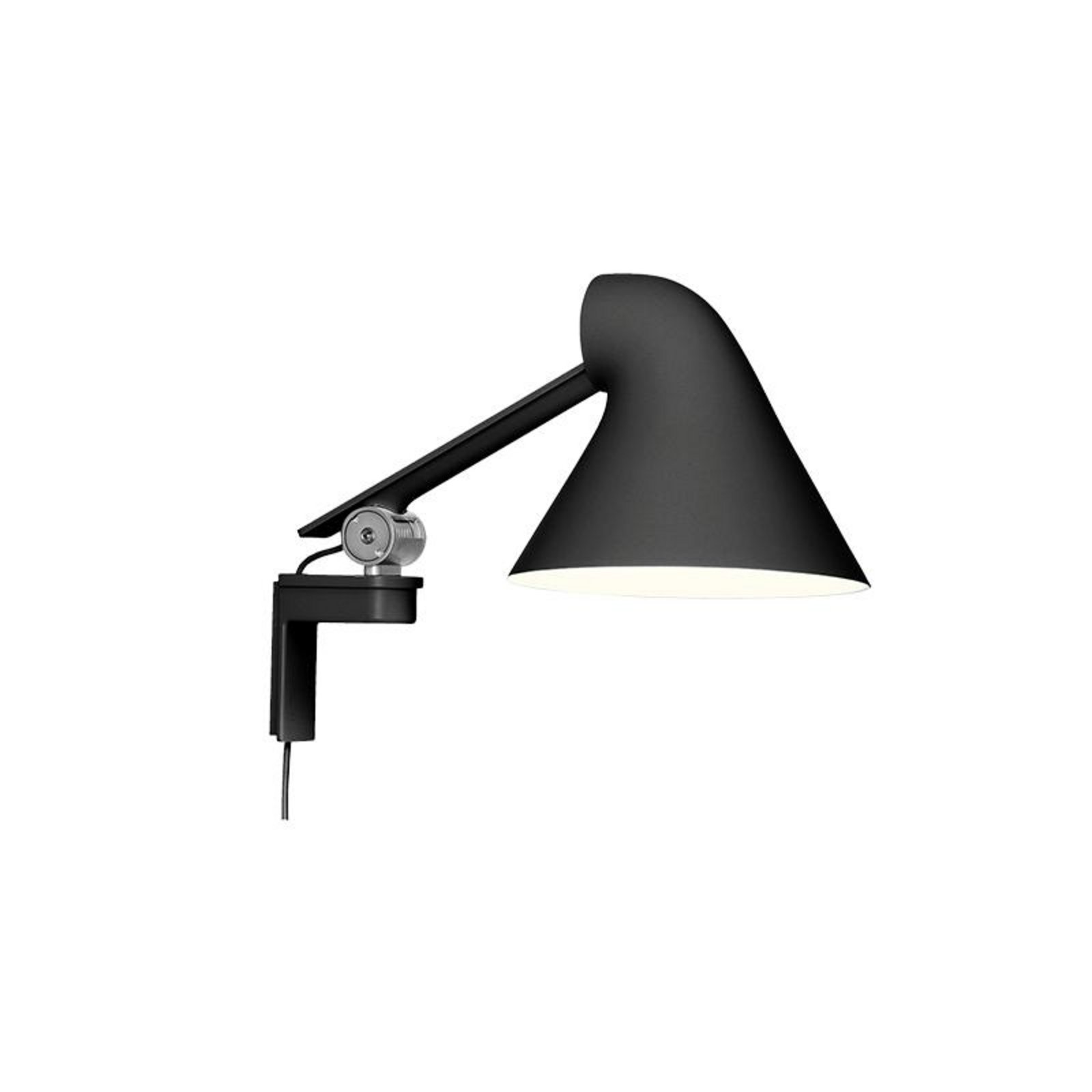 NJP Nástěnné Svítidlo Lamp Short Arm Black - Louis Poulsen