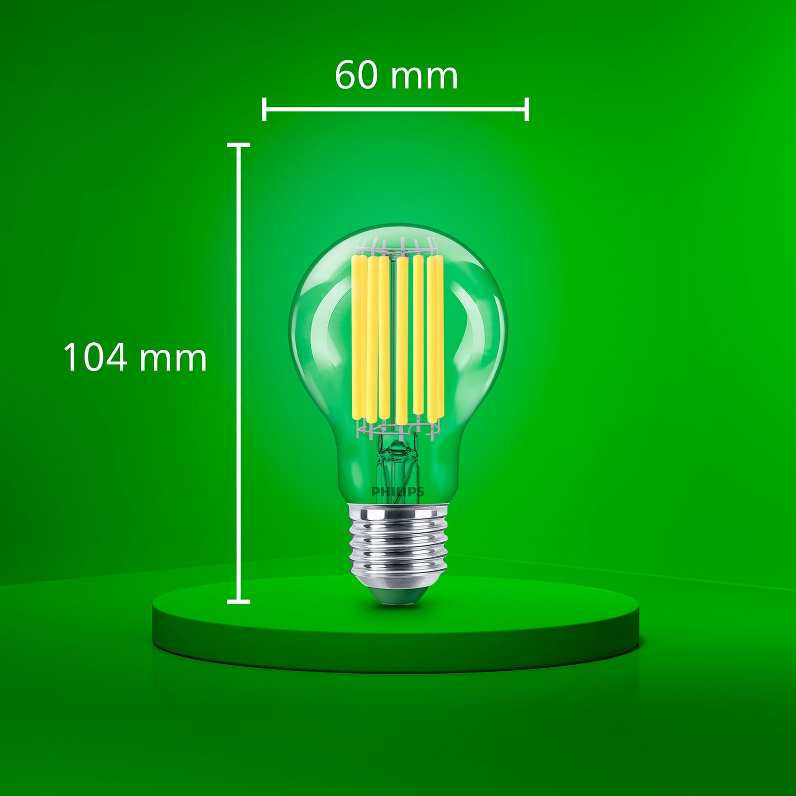 Philips E27 LED-pære A60 7,3 W 1535lm 4.000 K klar Philips E27 LED-pære A60 7,3 W 1535lm 4.000 K klar
