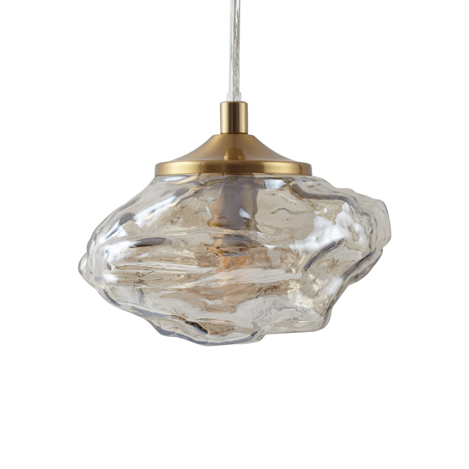 Piatra 5 Cluster Suspension Ambre/Laiton - Lindby