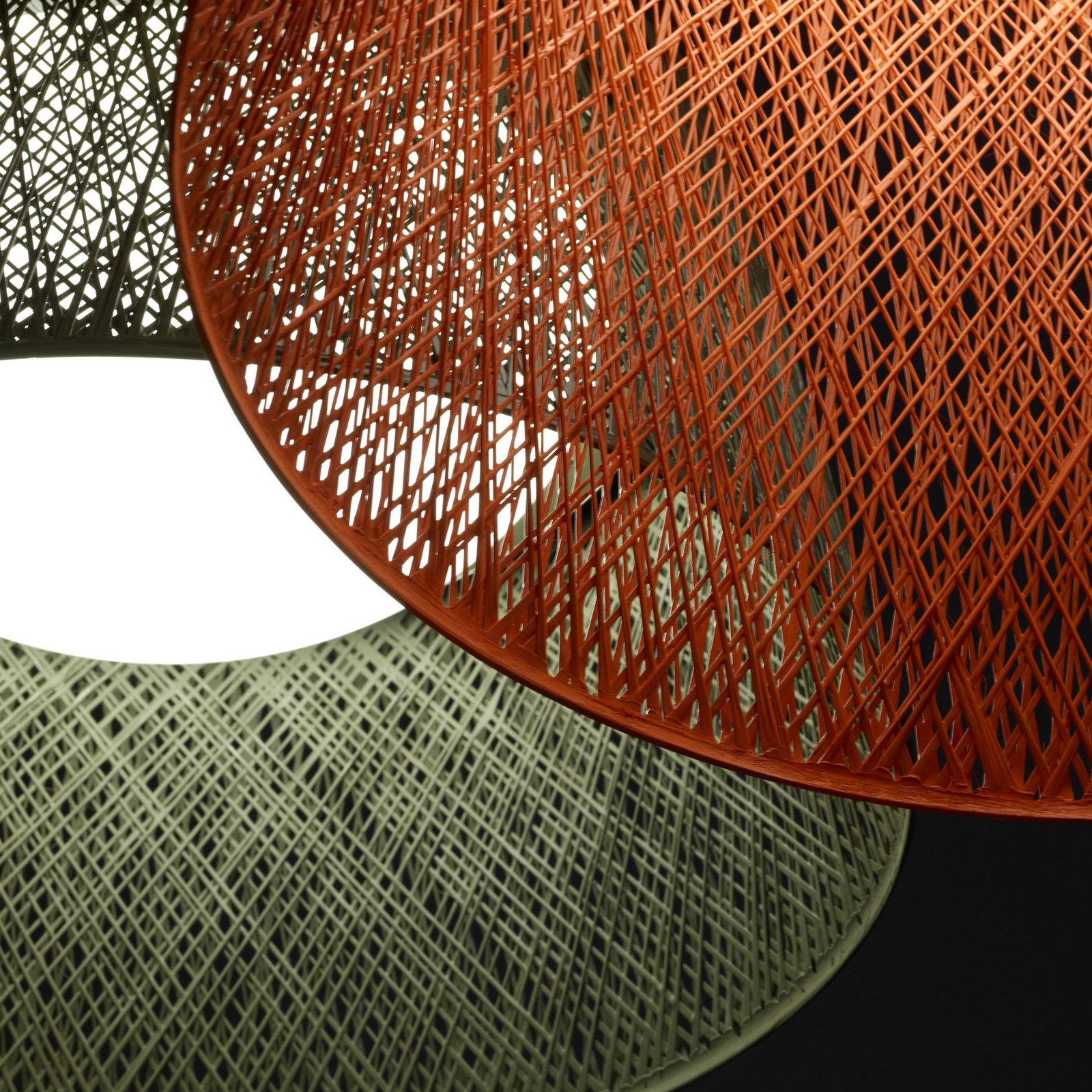 Vibia LED-välisriputuslamp WIND, terrakotta, 30 x 60 cm, 927