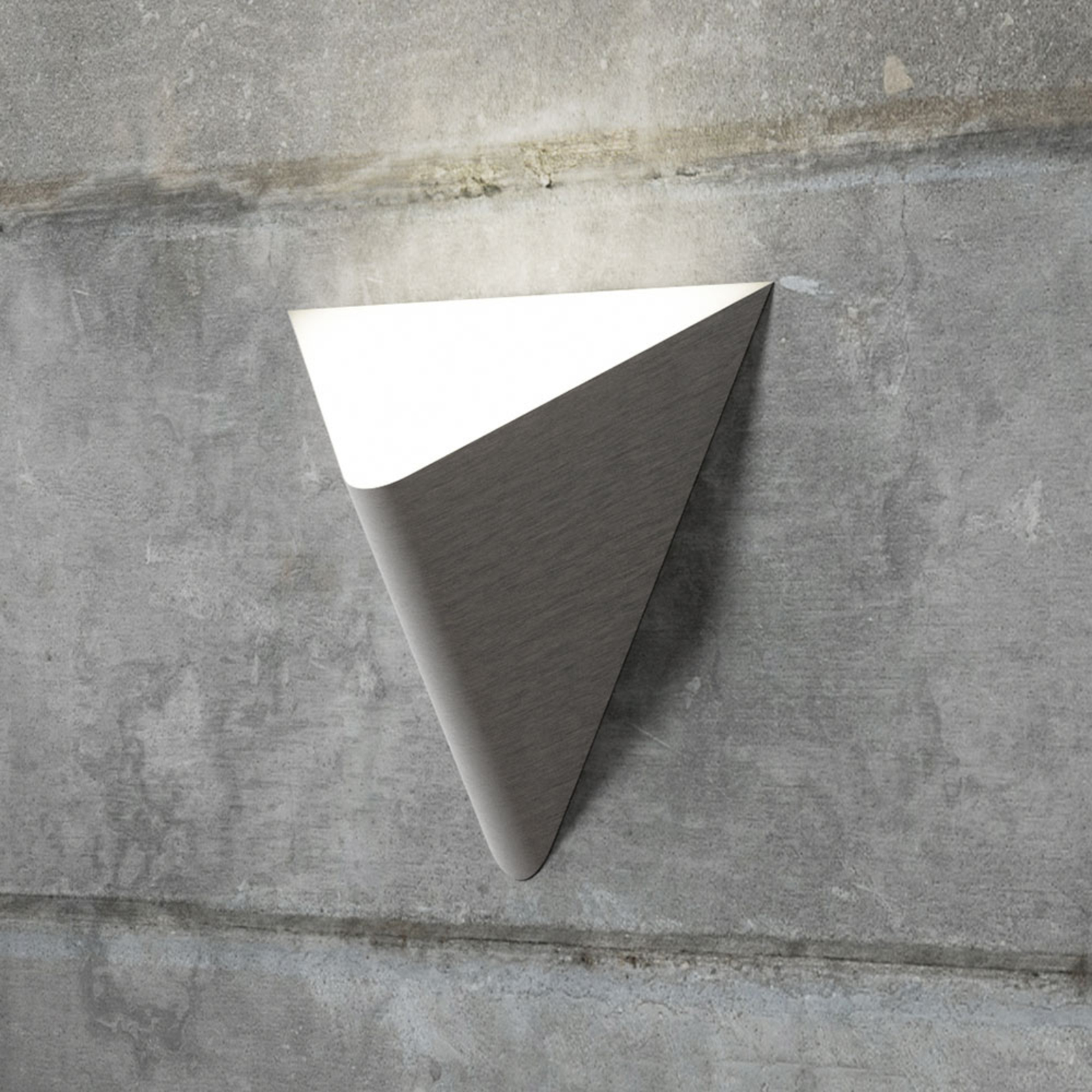 Grossmann GROSSMANN Delta LED wall light, dimmable, for Living / Dining Room, aluminium, acrylic, 9.8 W, energy efficiency: A+, W: 37 cm, H: 24.9 cm