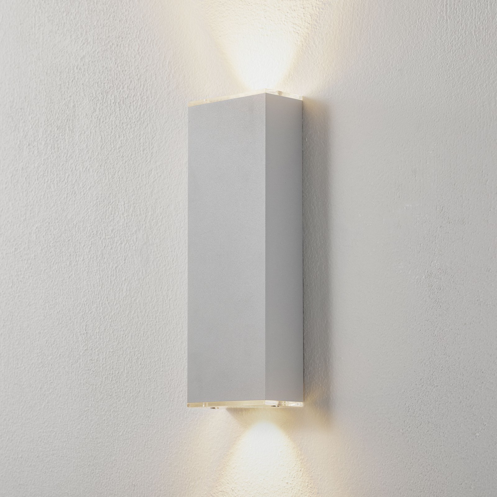 Lucande Anita aplique LED plata altura 26 cm