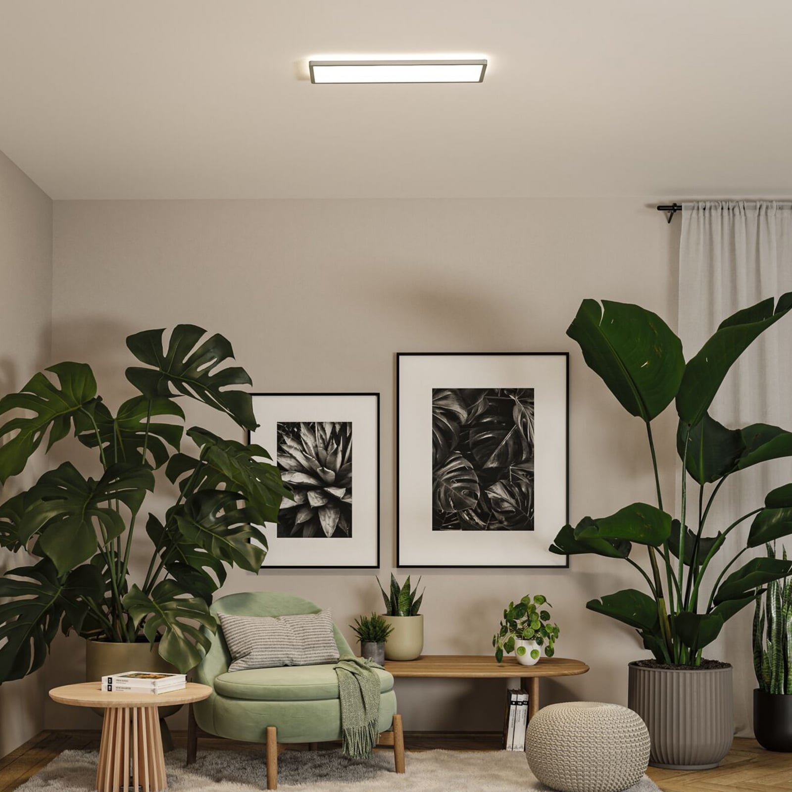 Paulmann Atria Shine LED panel, króm színű, hossza 56 cm, IP44 Paulmann Atria Shine LED panel, króm színű, hossza 56 cm, IP44