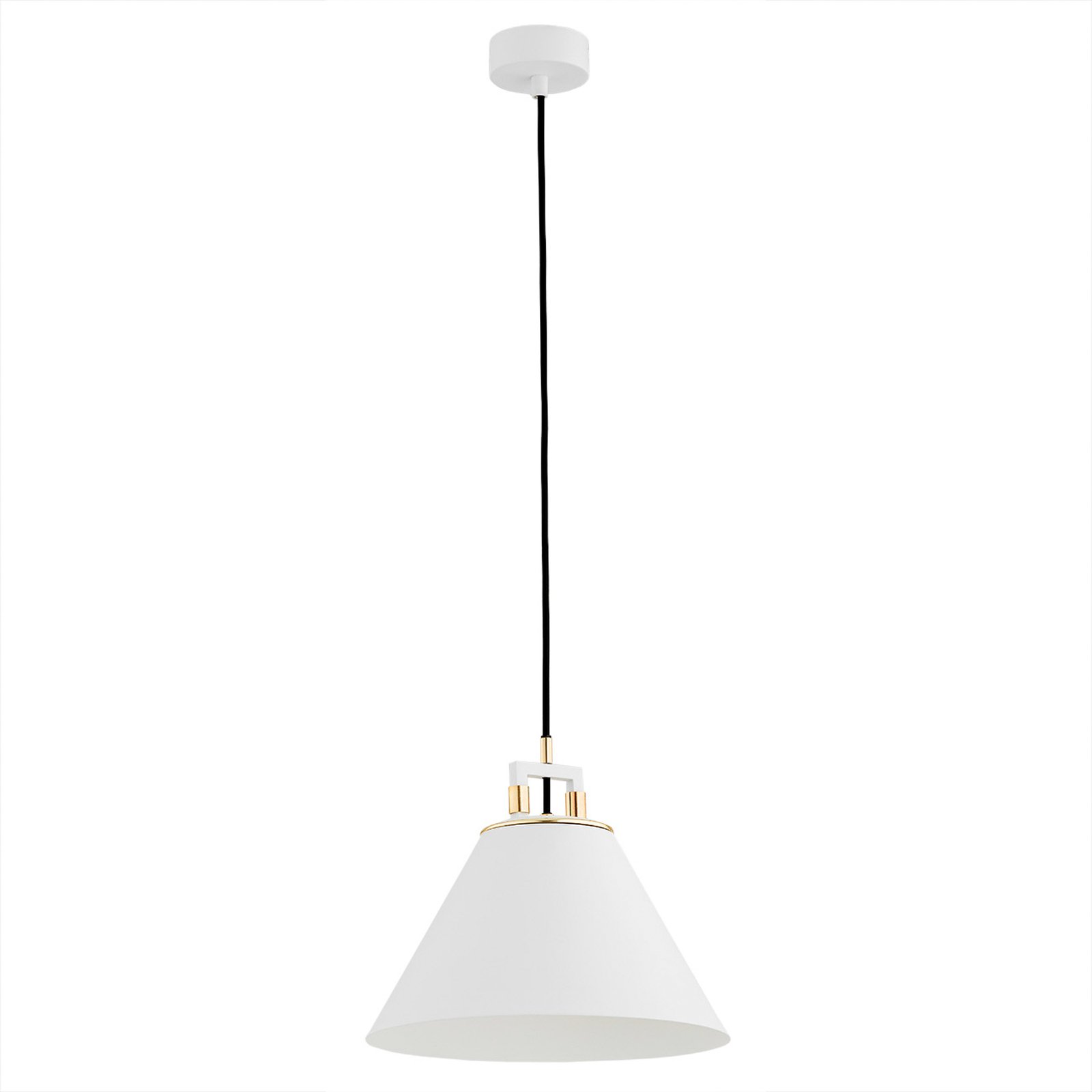 "Orte" pakabinamas šviestuvas, Ø 28 cm, viena lemputė, baltos spalvos
