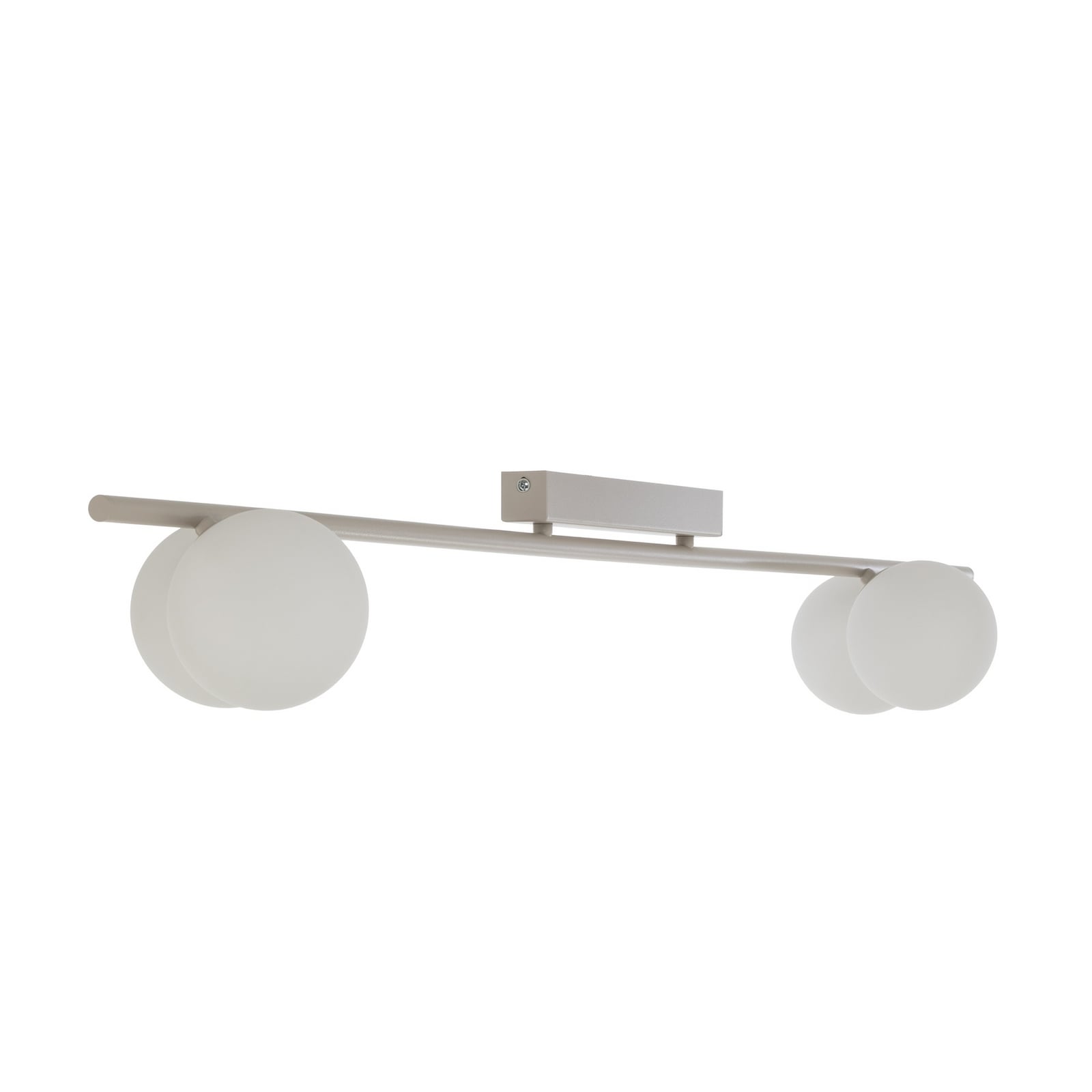 Deckenleuchte Imelo, creme, 4-flammig, Glas, Länge 140 cm