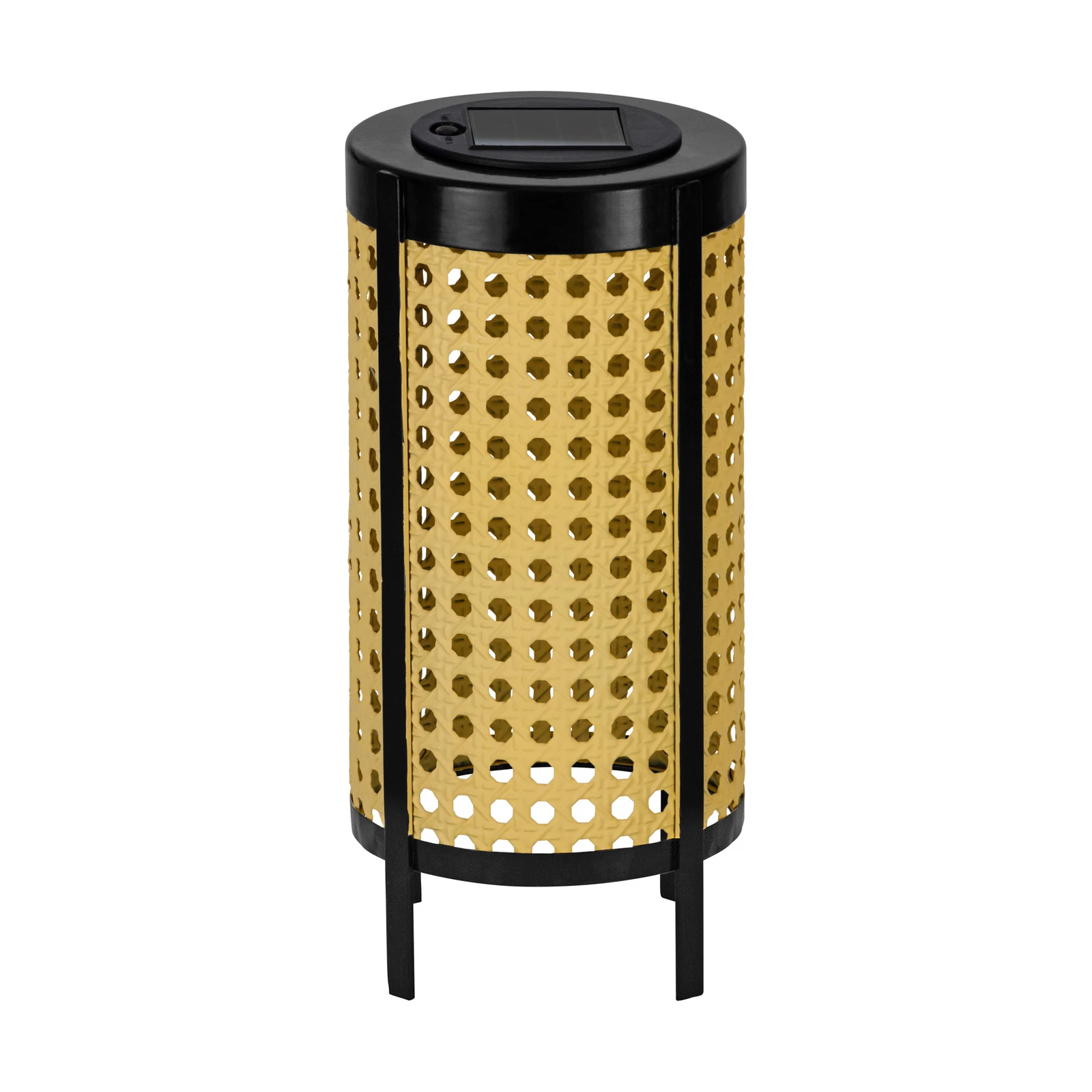 LED saulės stalo lempa 48929, aukštis 26 cm, juoda/smėlio spalvos