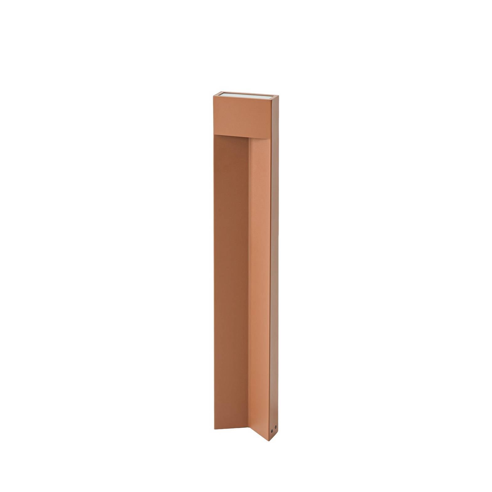 Lucande LED-Wegeleuchte Kaholo, braun, 90 cm, IP44