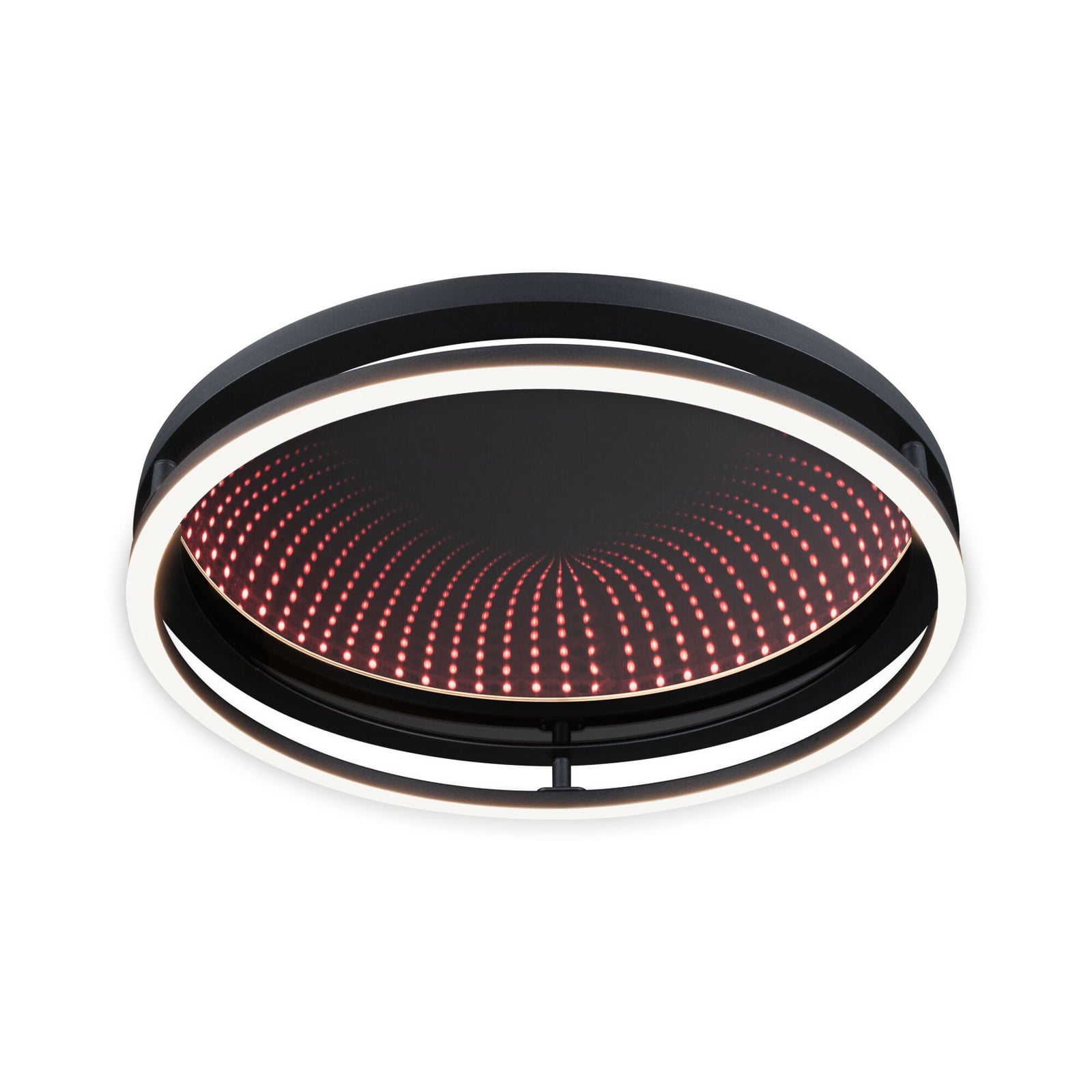 Paulmann LED-taklampa Spaceglow One, svart, Ø39 cm, RGBW Paulmann LED-taklampa Spaceglow One, svart, Ø39 cm, RGBW