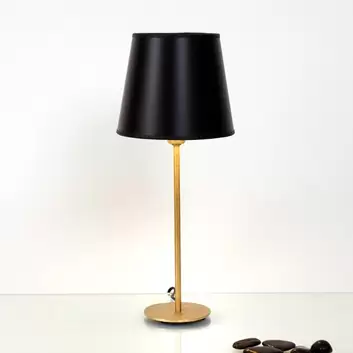 Lampada da tavolo Carattere Alta in ceramica nero-marrone-sabbia