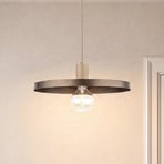 Suspension Sila, marron/sable, métal, Ø 45 cm, E27