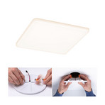 Paulmann LED-Panel Veluna 3.000K eckig Klemmfedern