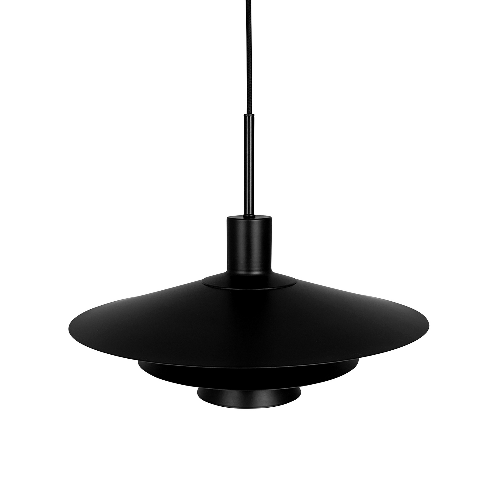 Dyberg Larsen Kay hanging light, Ø 50 cm, black, metal