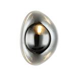 Wall light 22048, chrome-coloured, glass, height 27.5 cm, E14