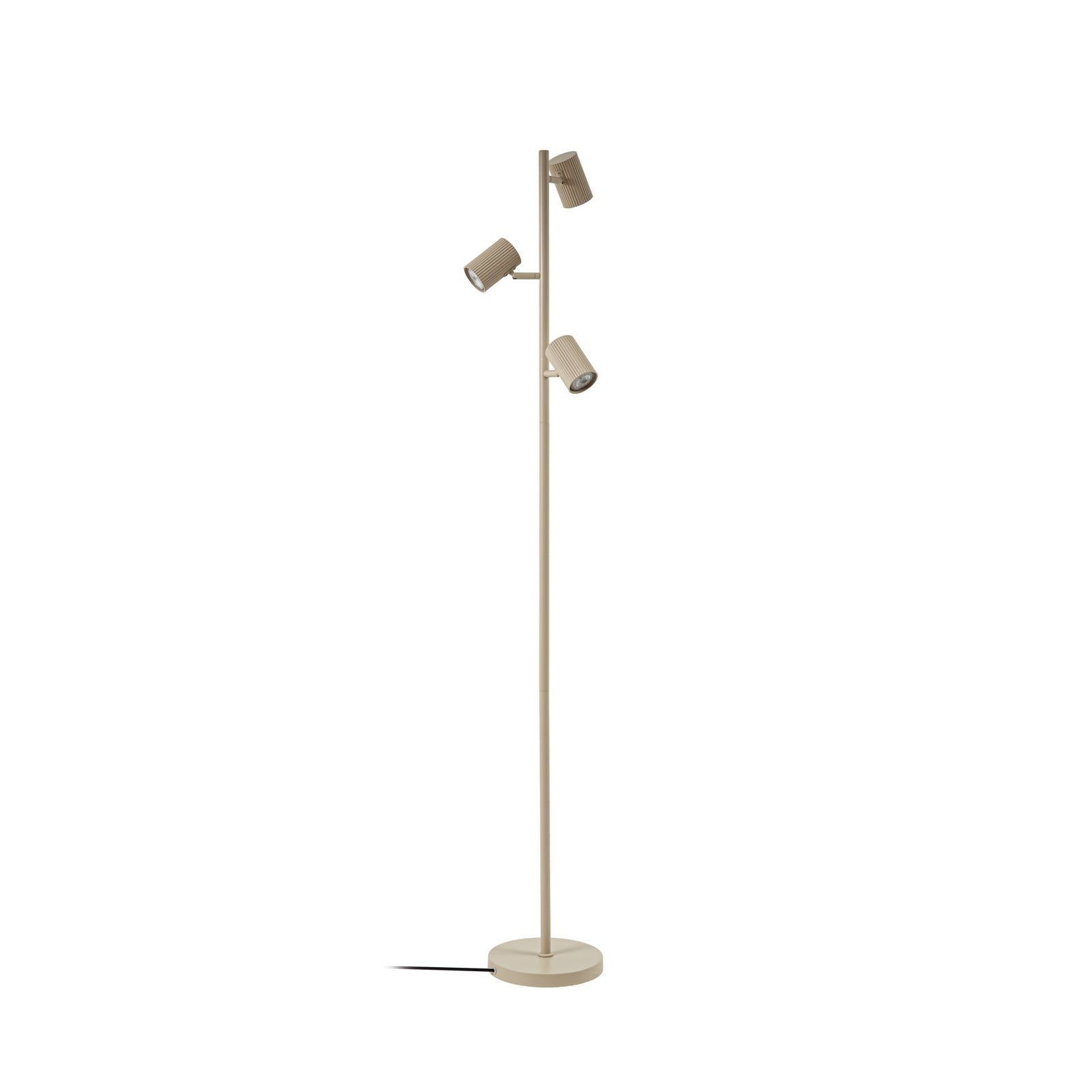 Lampe sur pied Kardis, à 3 lampes, beige, hauteur 157 cm - Lindby Lampe sur pied Kardis, à 3 lampes, beige, hauteur 157 cm - Lindby