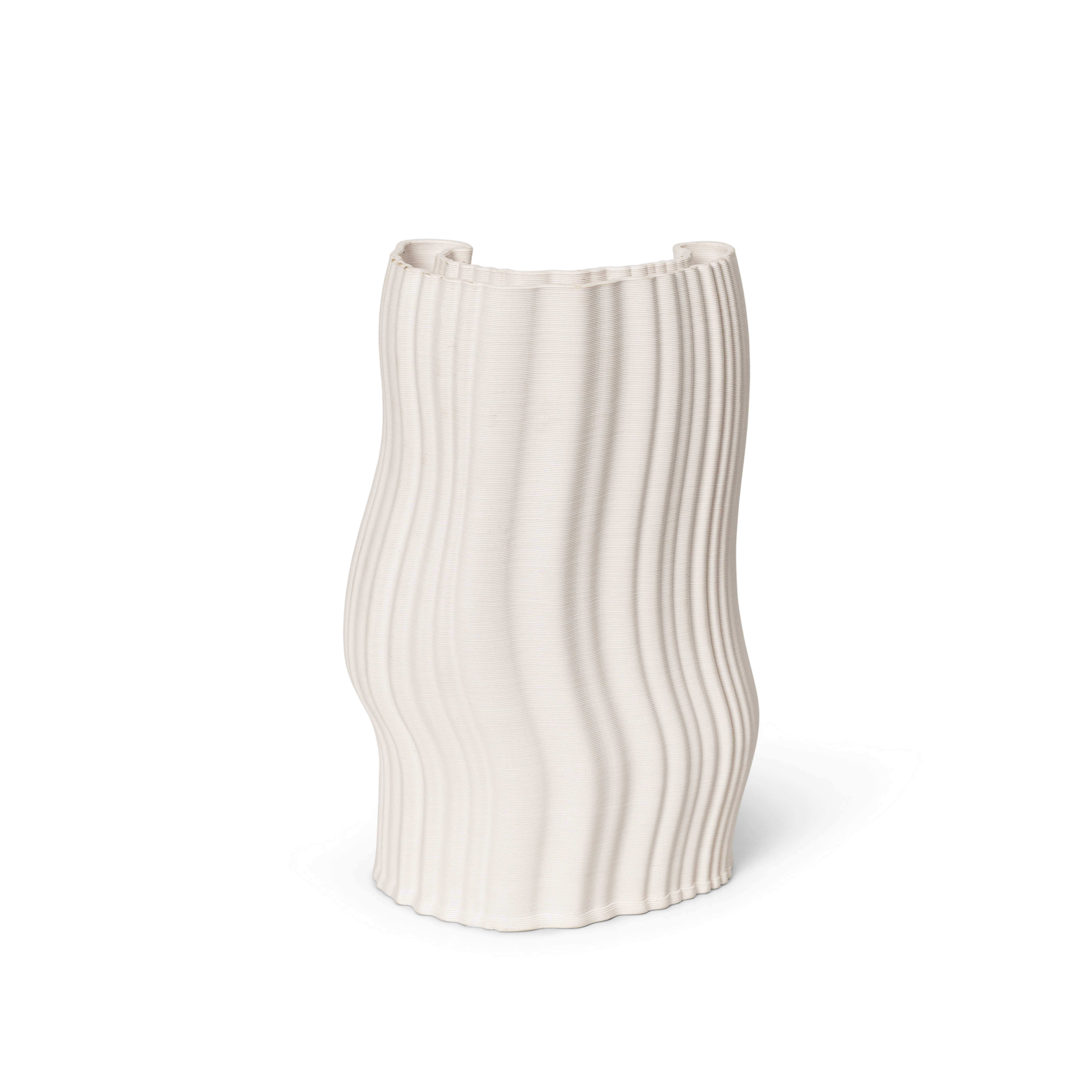 Moire Vase Off-White - Ferm Living