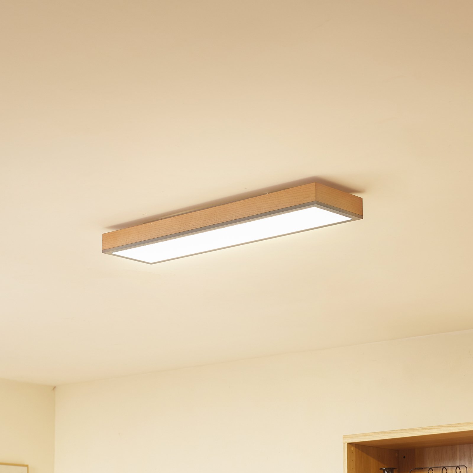 Φωτιστικό οροφής Lindby Laviona LED, μακρύ, 80 cm