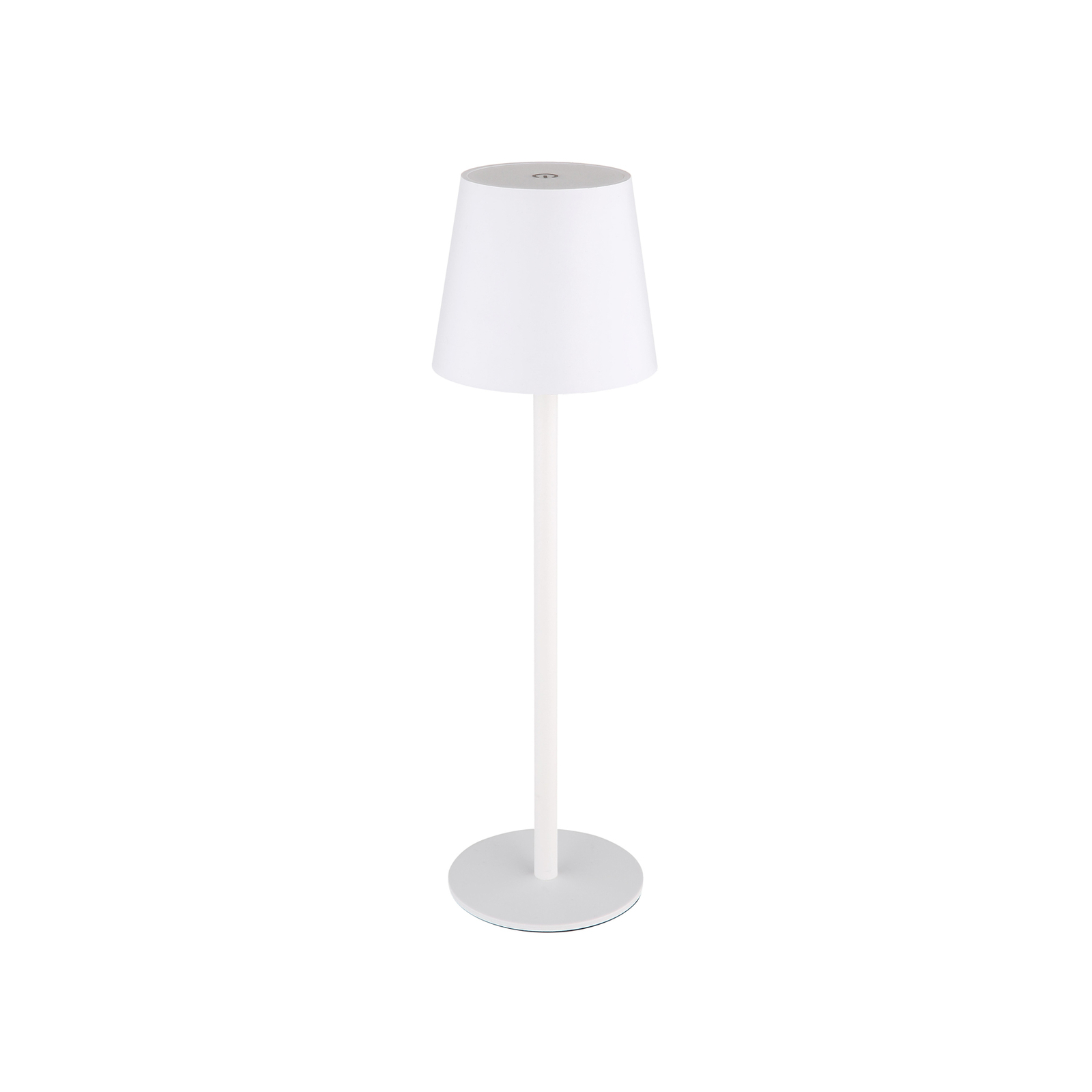 Lampă de masă reîncărcabilă cu LED Vannie, albă, înălțime 36 cm, CCT