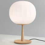 Luceplan Lita table lamp ash wood base