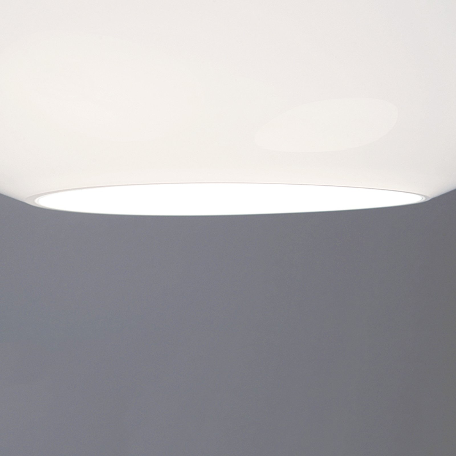 AIH - puristic pendant light 28 cm white lustrous