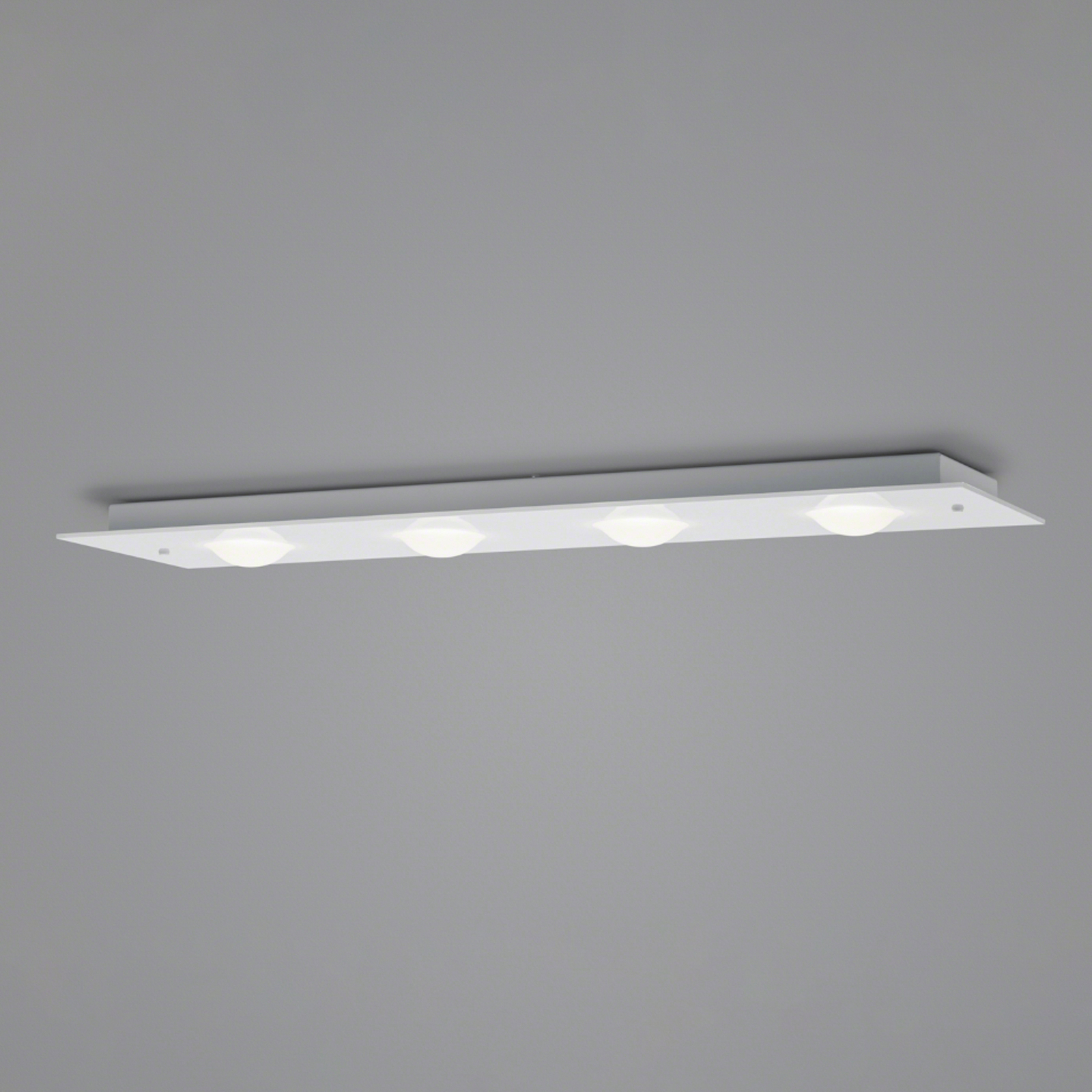 Helestra Nomi plafonnier LED 75x21 cm dim blanc