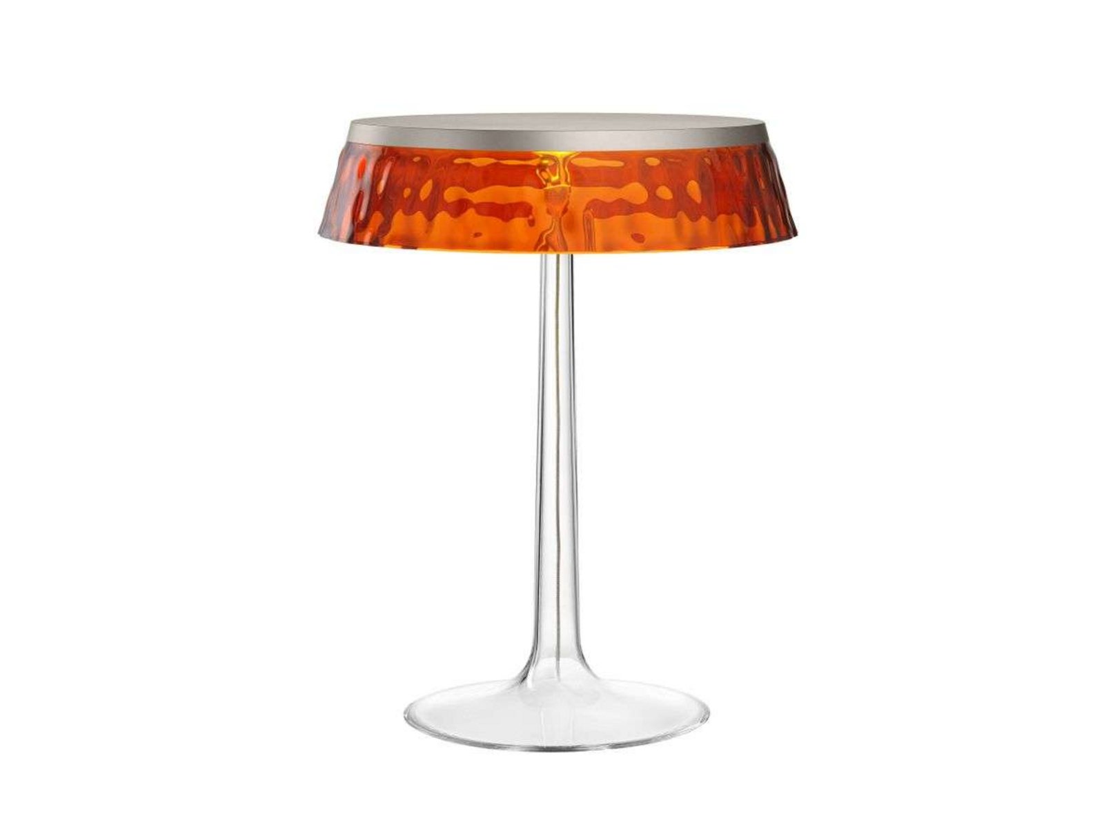 Bon Jour T Lampă de Masă Matte Chrome/Amber - Flos