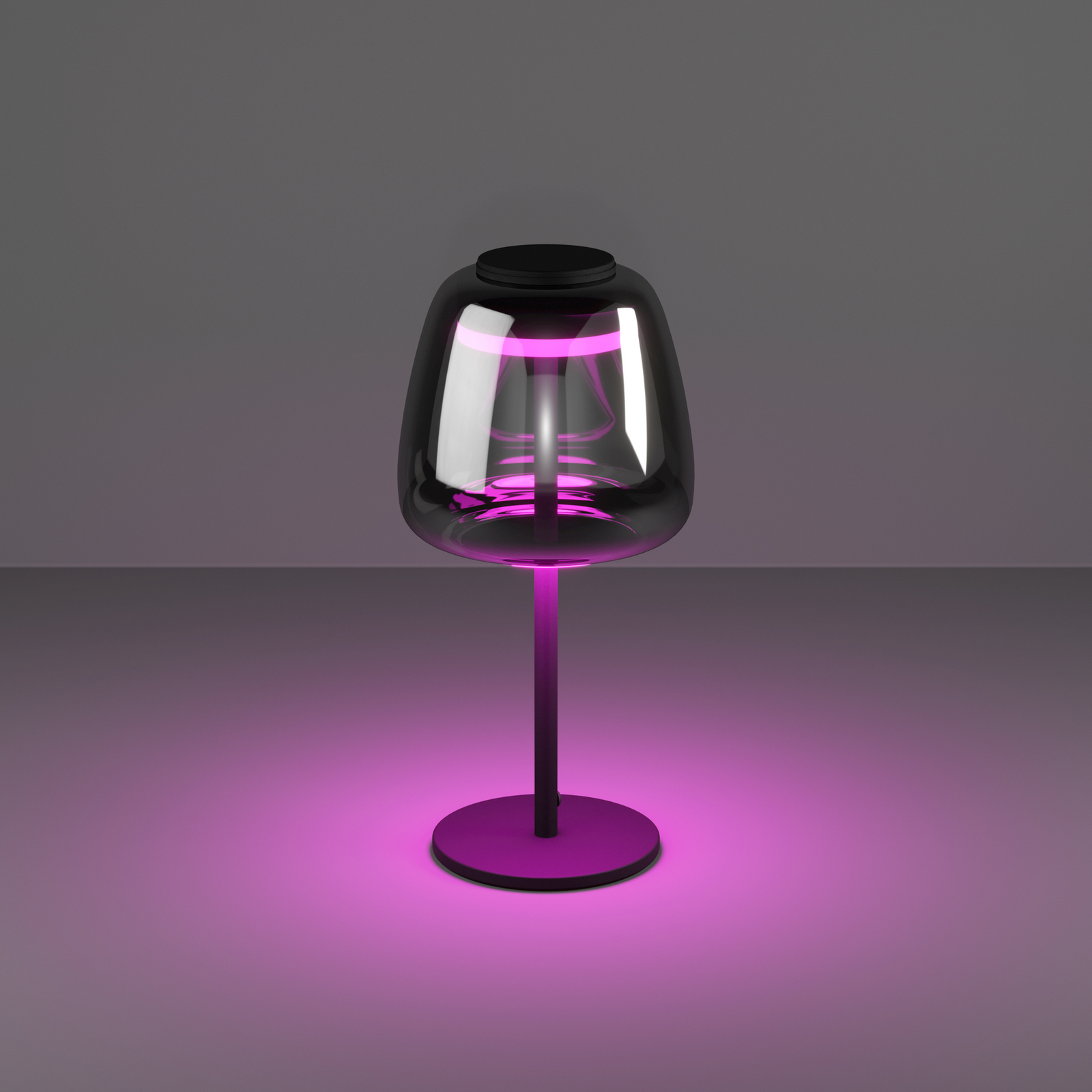 EGLO connect LED stolna lampa Alfero-Z, RGB, CCT, crna