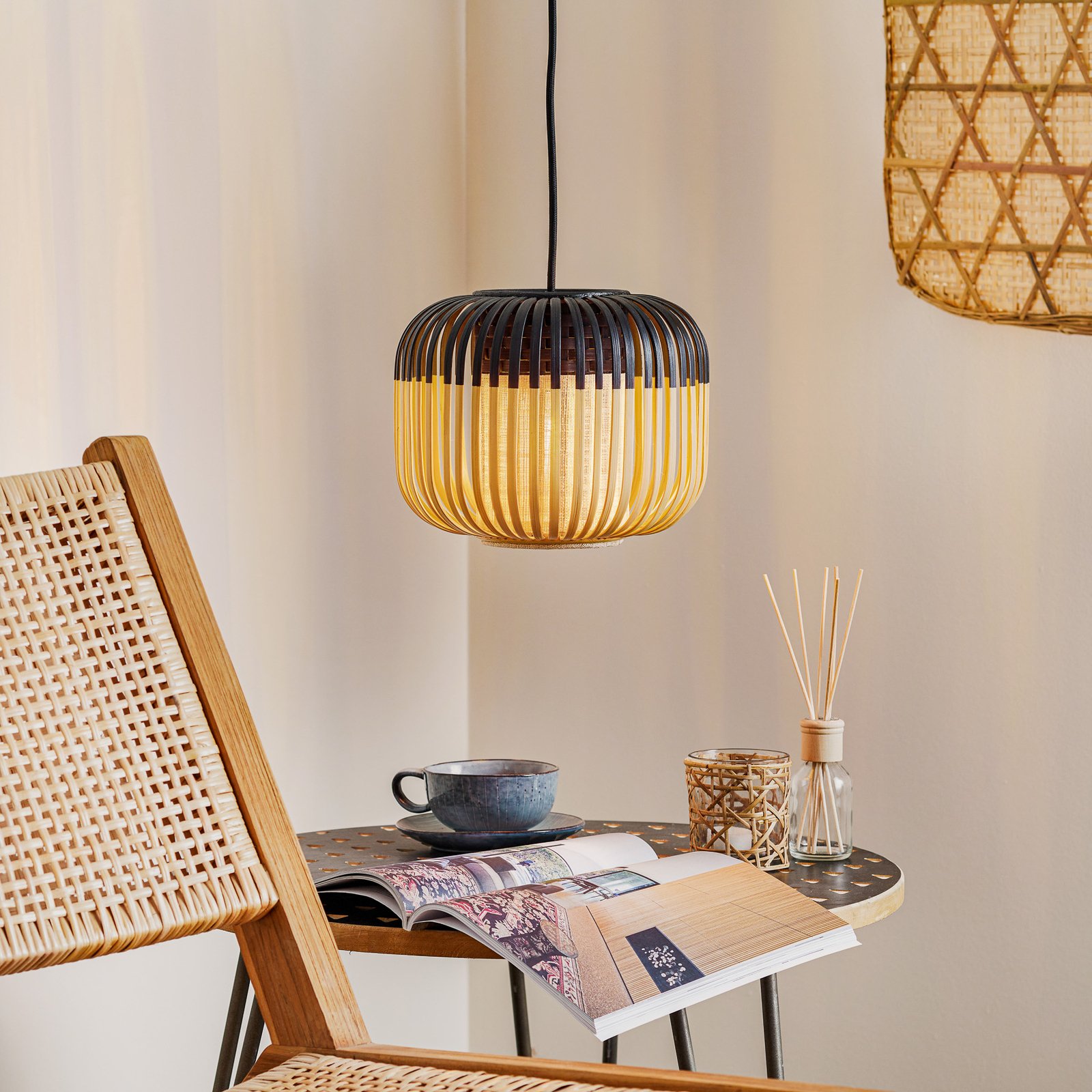 Bamboo Candeeiro Suspenso XS Black - Forestier