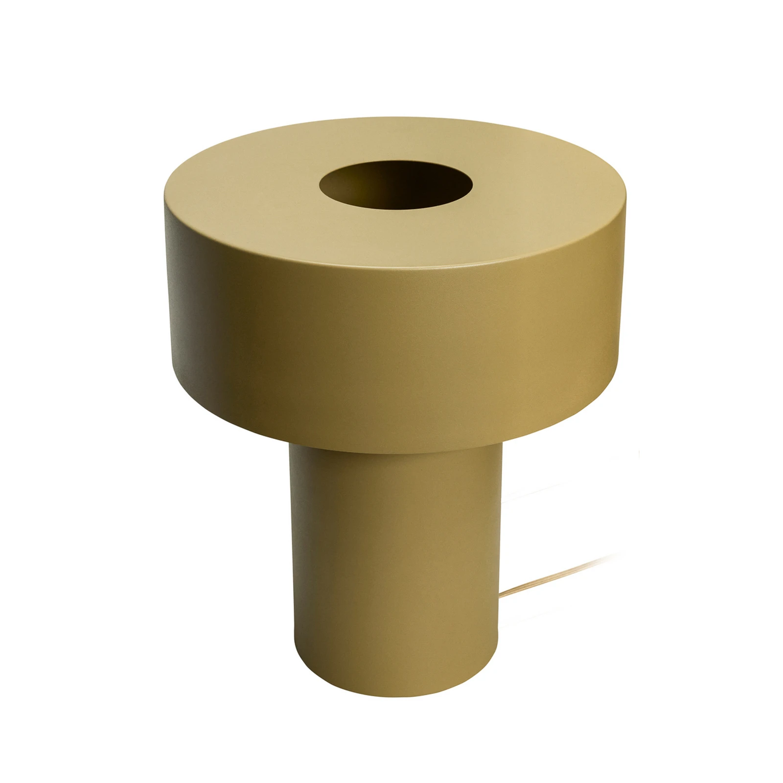 Hübsch Aki bordlampe, khaki, jern, E27, høyde 37 cm