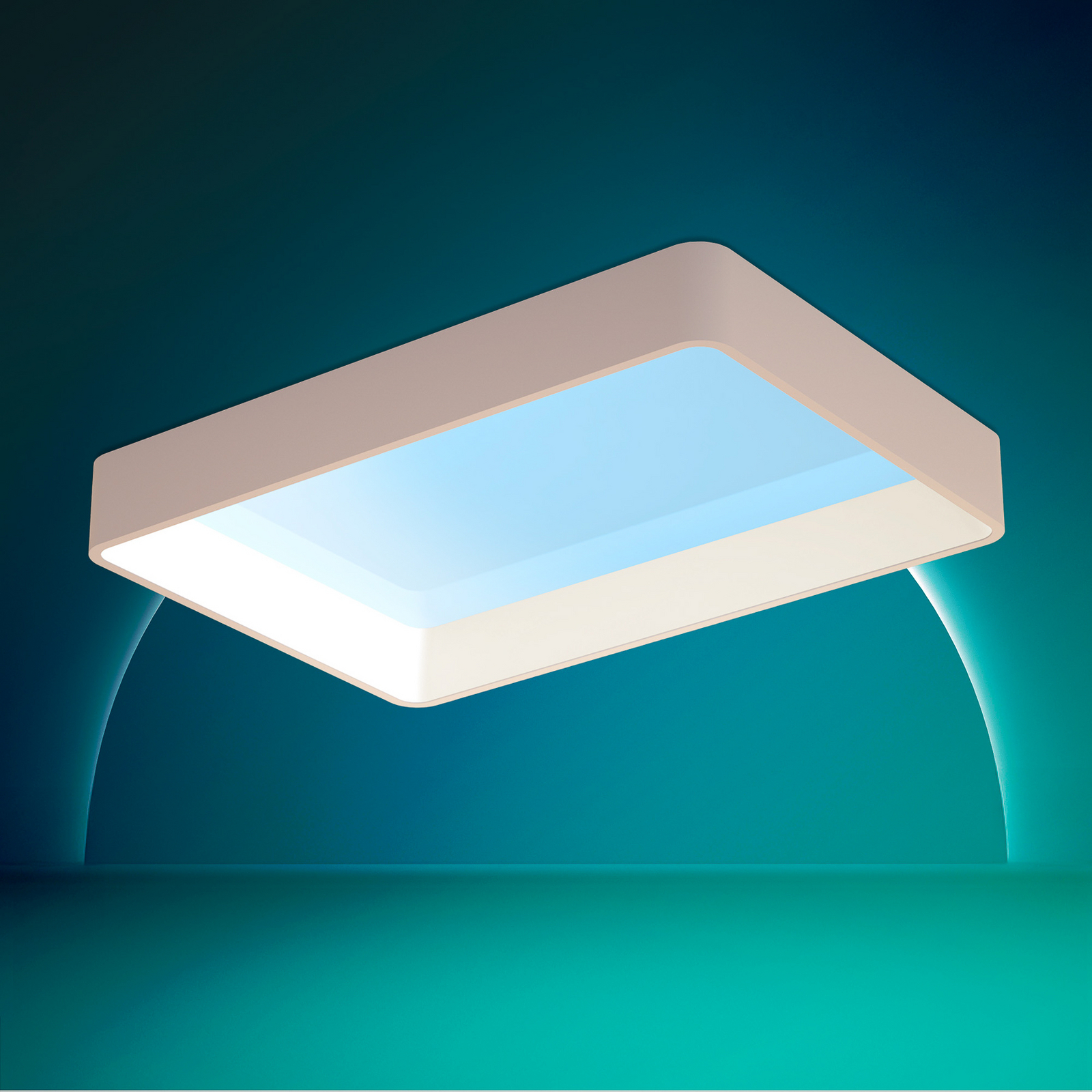 LED-Deckenlampe SKYLIGHT, 65 x 45 cm weiß CCT IP44 - Philips LED-Deckenlampe SKYLIGHT, 65 x 45 cm weiß CCT IP44 - Philips