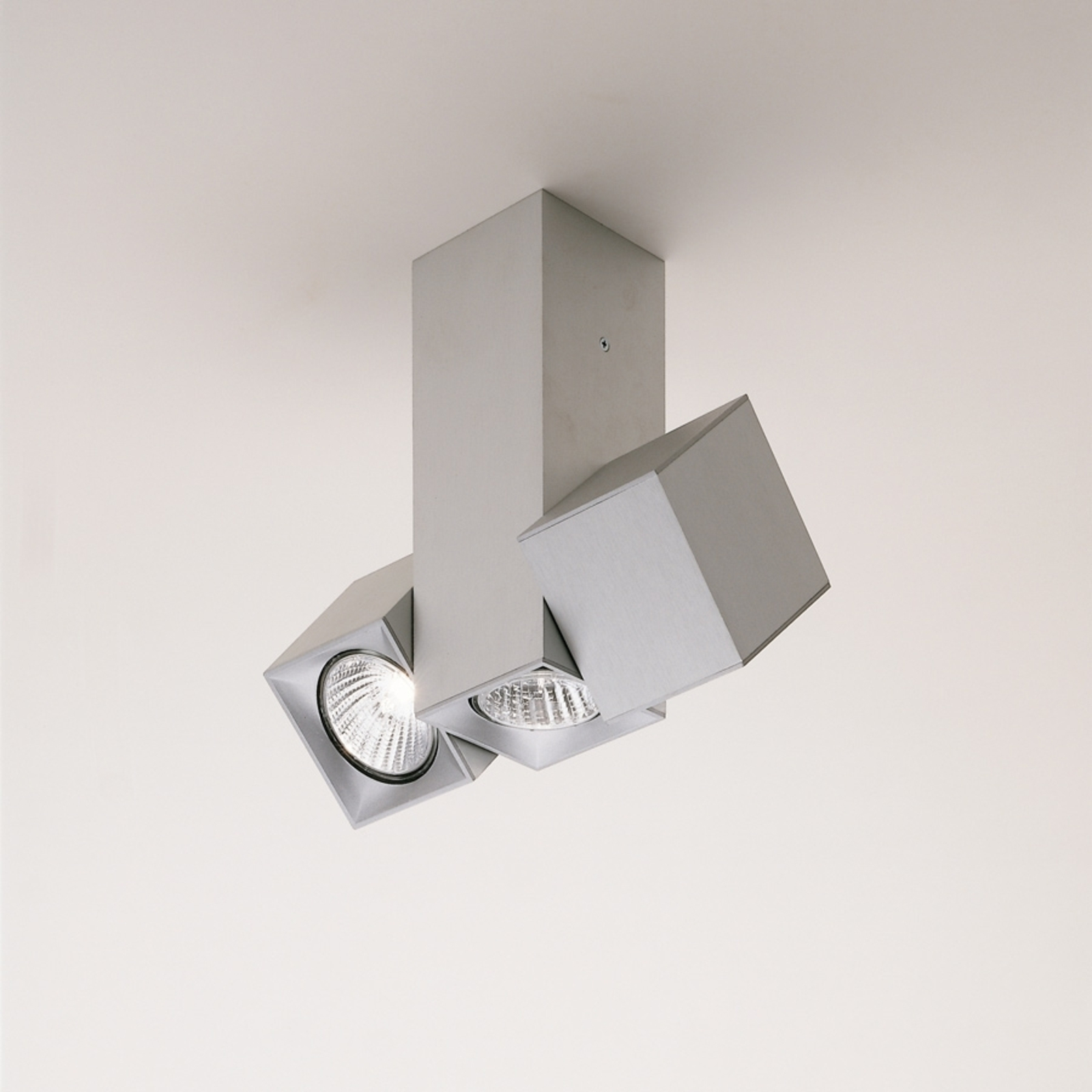 Milan Dau ceiling light, adjustable, three-bulb, for Living / Dining Room, aluminium, GU10, 8 W, energy efficiency: A++, W: 24.3 cm, H: 20.4 cm