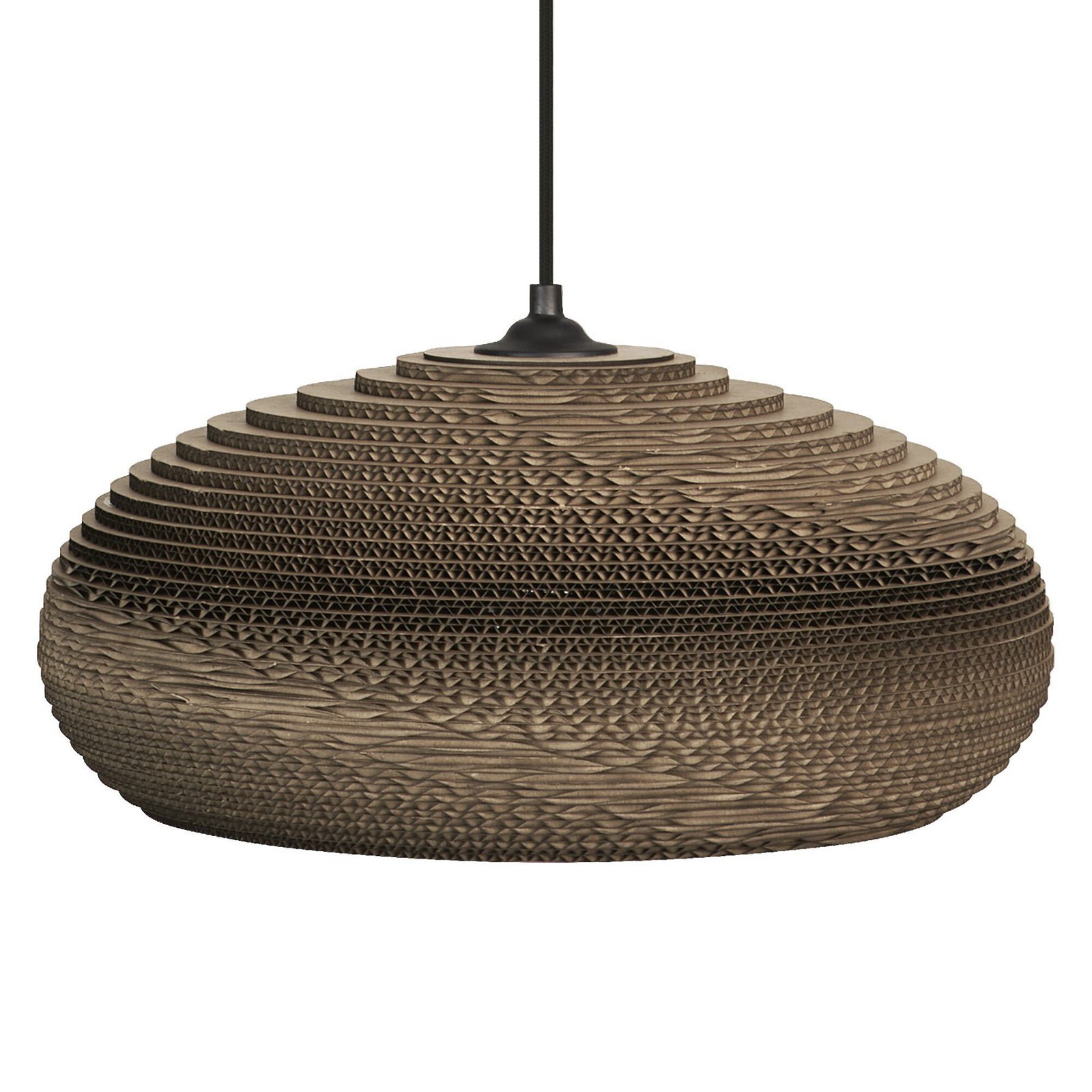 OSRAM Hängeleuchte DROP, braun, Ø 40 cm, Wellpappe, E27