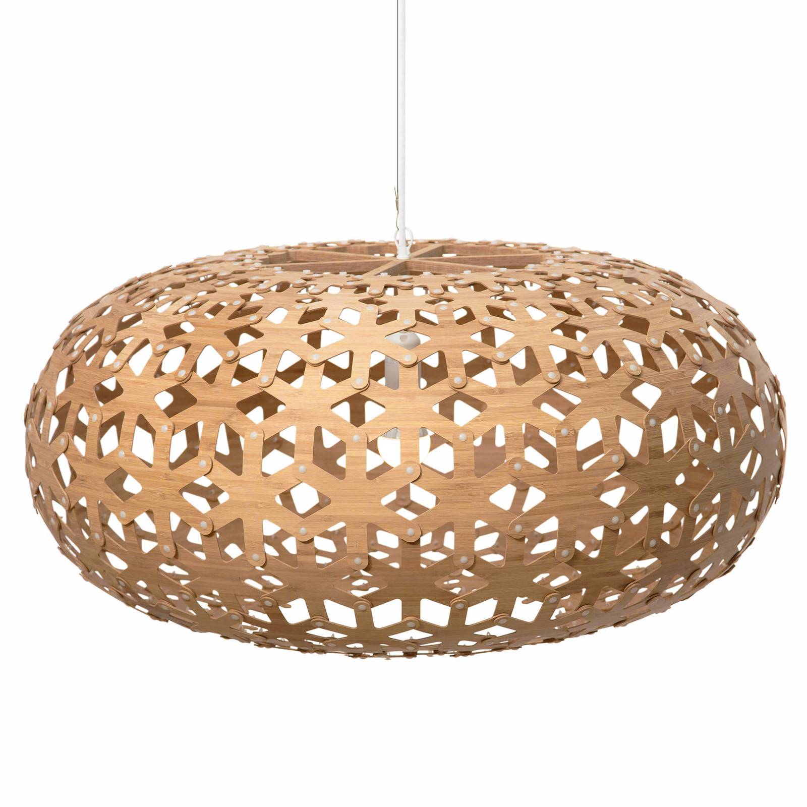 david trubridge Snowflake -riippuvalo 80cm caramel - design riippuvalaisin - lamppu Olohuoneen/ruokailutila