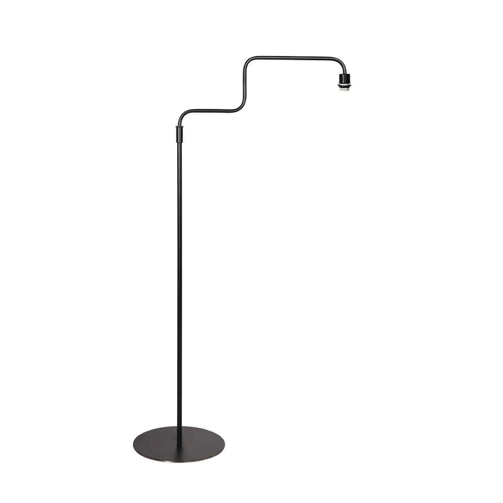 Põrandalamp Bloeba, must/valge, kõrgus 165 cm, lina