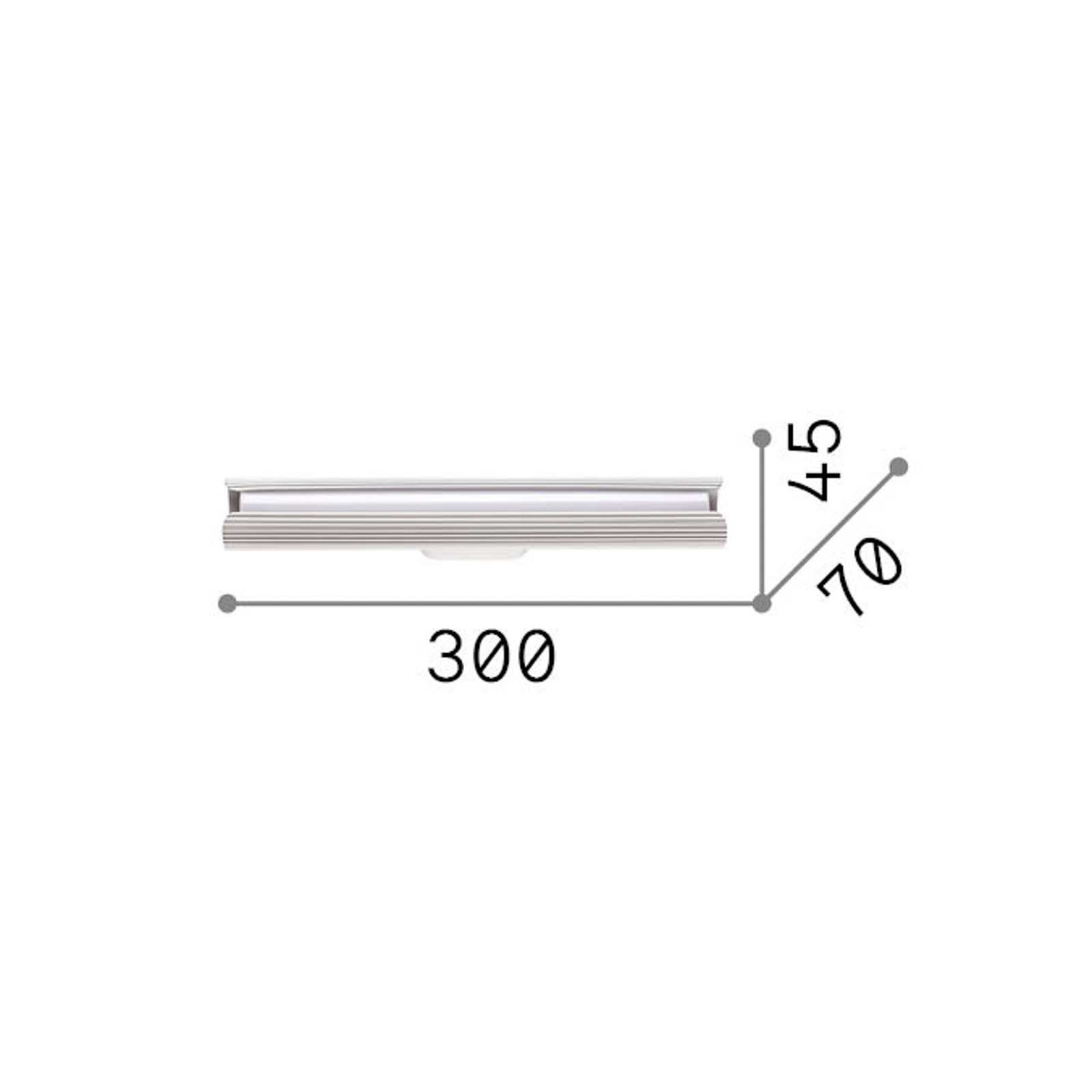 IDEAL LUX LED-stenna svetilka Dorica, črna, višina 30 cm, kovina IDEAL LUX LED-stenna svetilka Dorica, črna, višina 30 cm, kovina