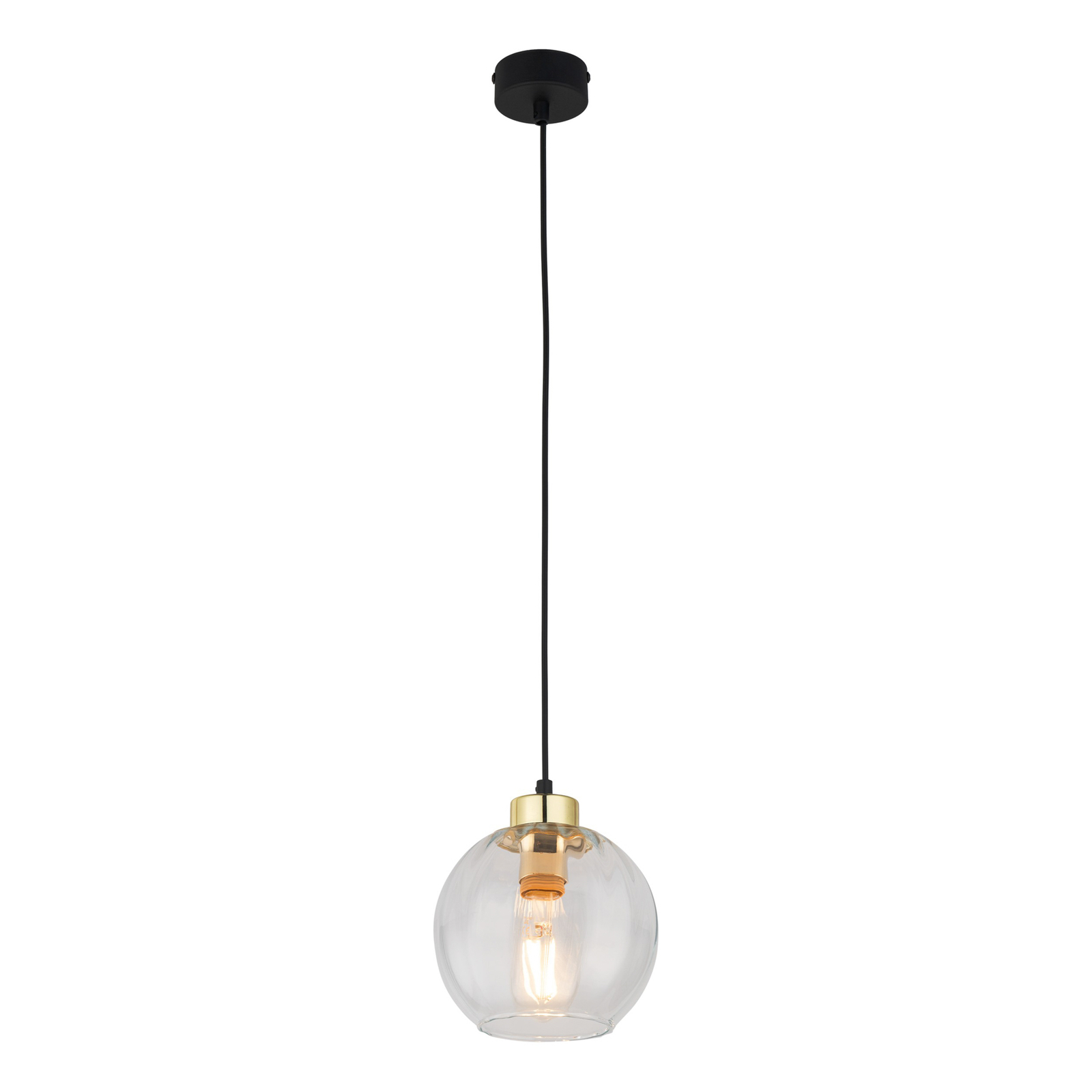 Devi hængelampe, transparent, 1 lyskilde, Ø 18cm
