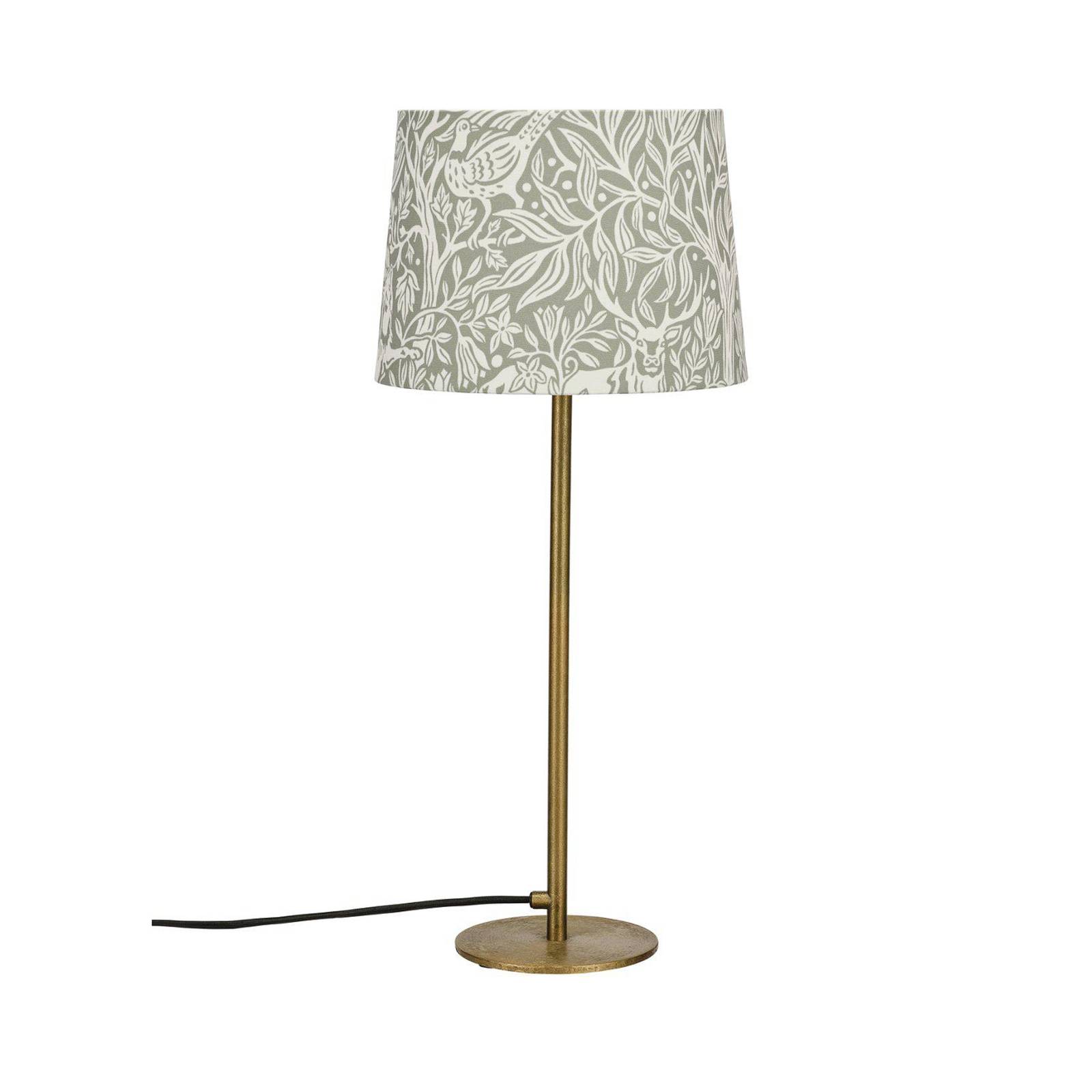 PR Home Tischlampe Base Sofia Holunder grau Ø 25cm Höhe 58cm günstig online kaufen