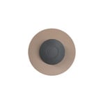 Knikerboker LED wall lamp DoppioZero, pink/grey, Ø 30 cm