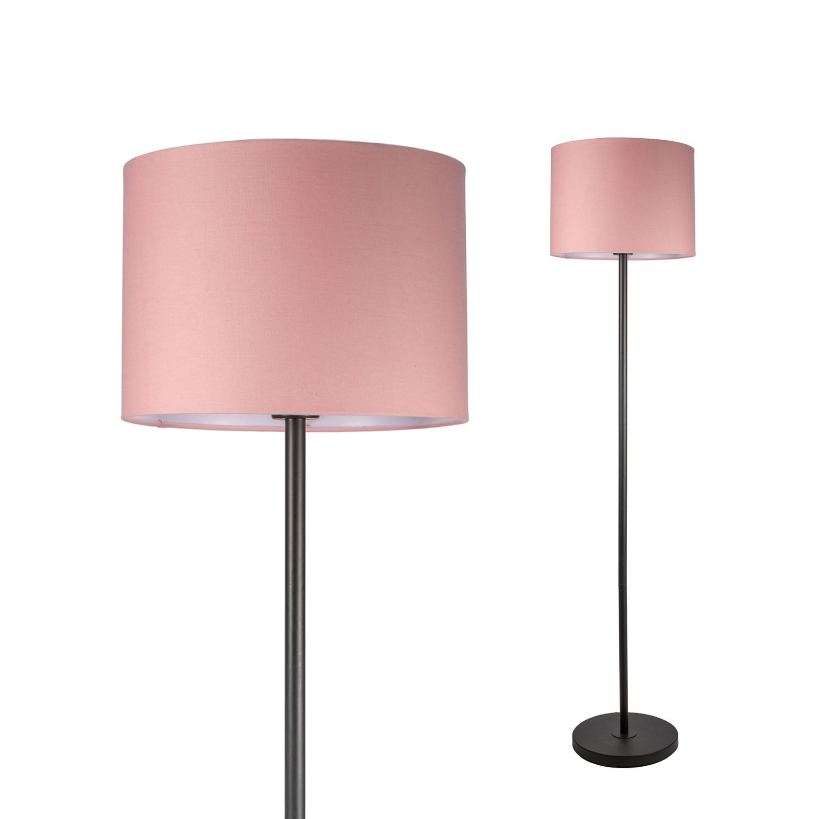Pauleen Grand Reverie lámpara de pie en rosa/negro