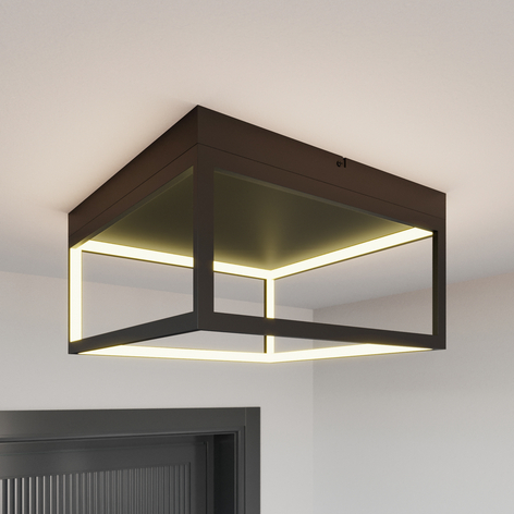 Lucande Byrana LED-Deckenleuchte, quadratisch