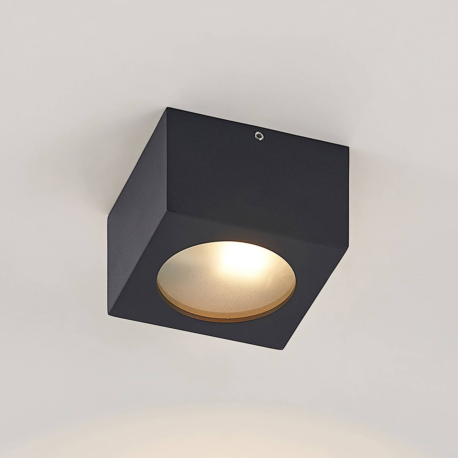 Arcchio Nieva downlight, G9, kątowy, czarny