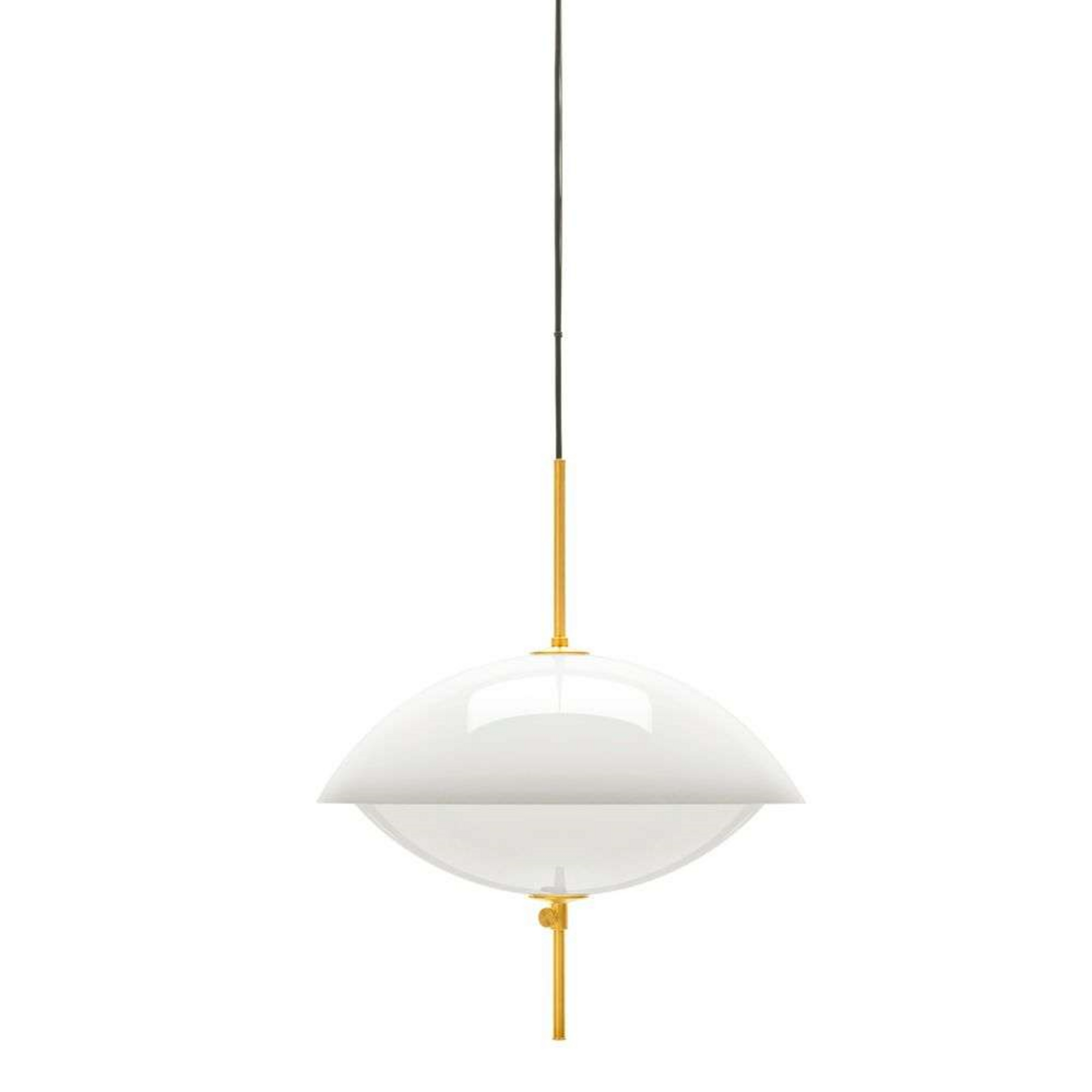 Clam Lampa Wisząca Ø550 Opal/Brass - Fritz Hansen