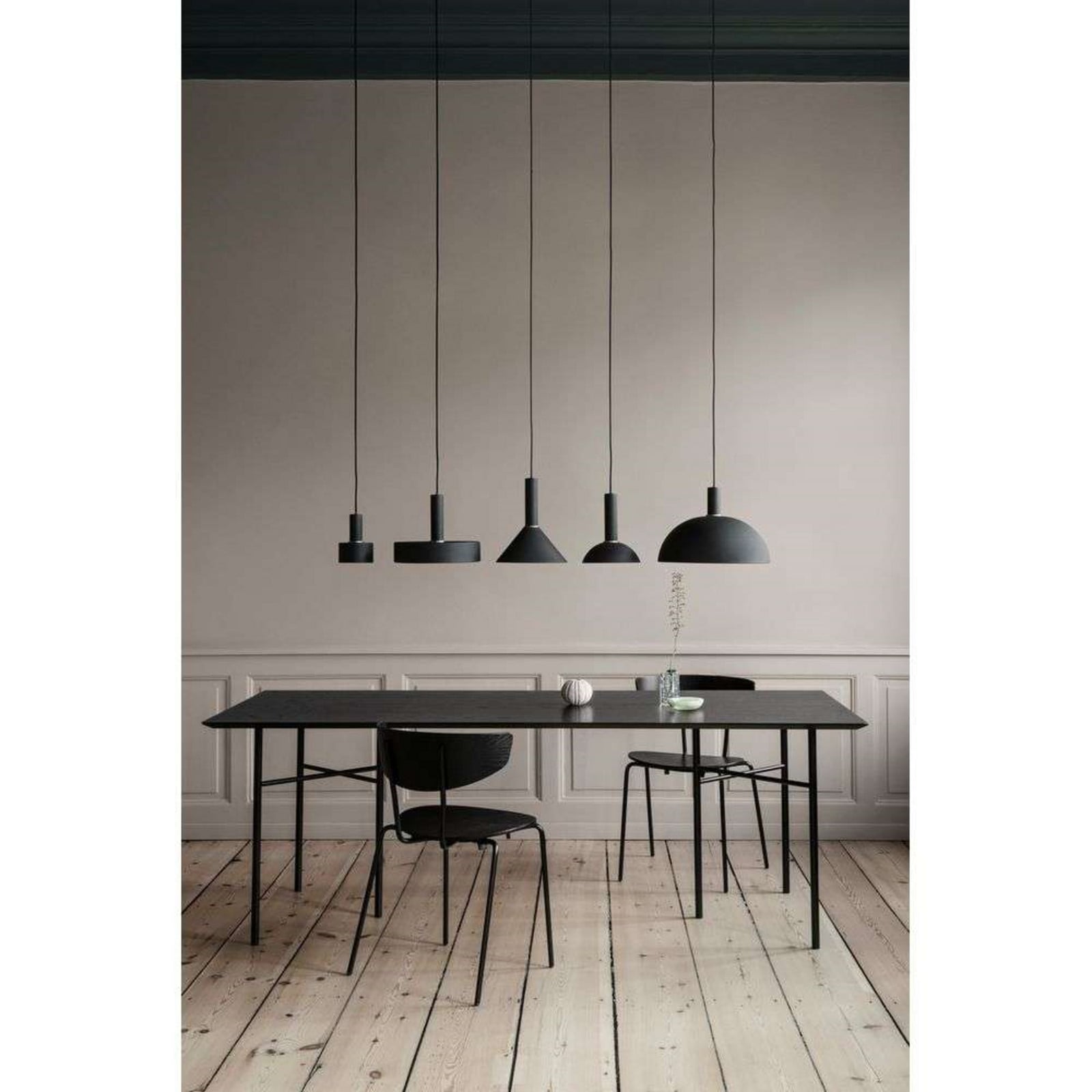 Collect Pendel Dome Low Black ferm LIVING - Stue - Metal