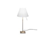 Costanza Asztali Lámpa with Dimmer White/Brass - Luceplan