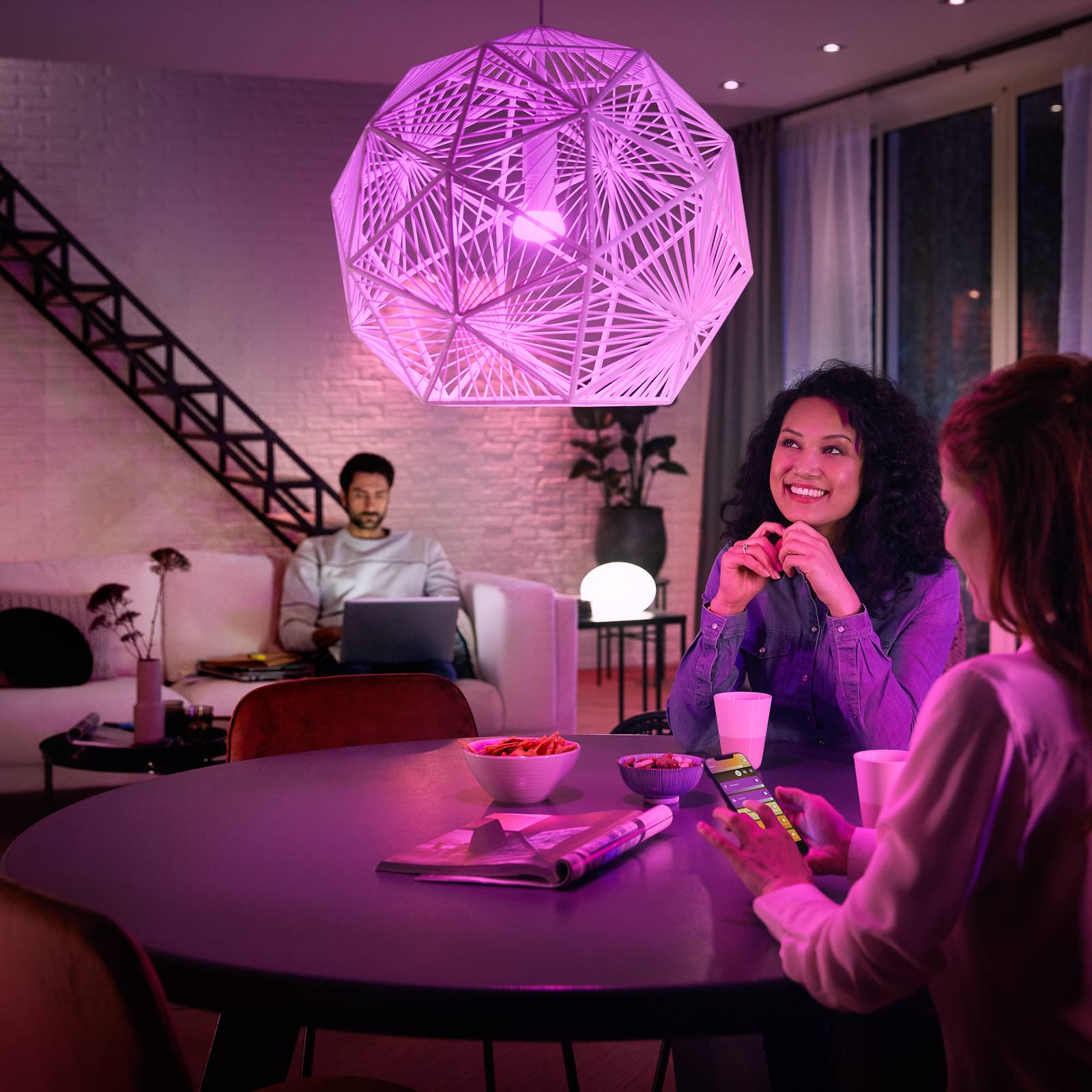 Philips Hue White&Color Ambiance 6,5W E27 2 szt.