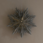 Oslo Estrella de papel, gris, Ø 60 cm, papel - Watt & Veke