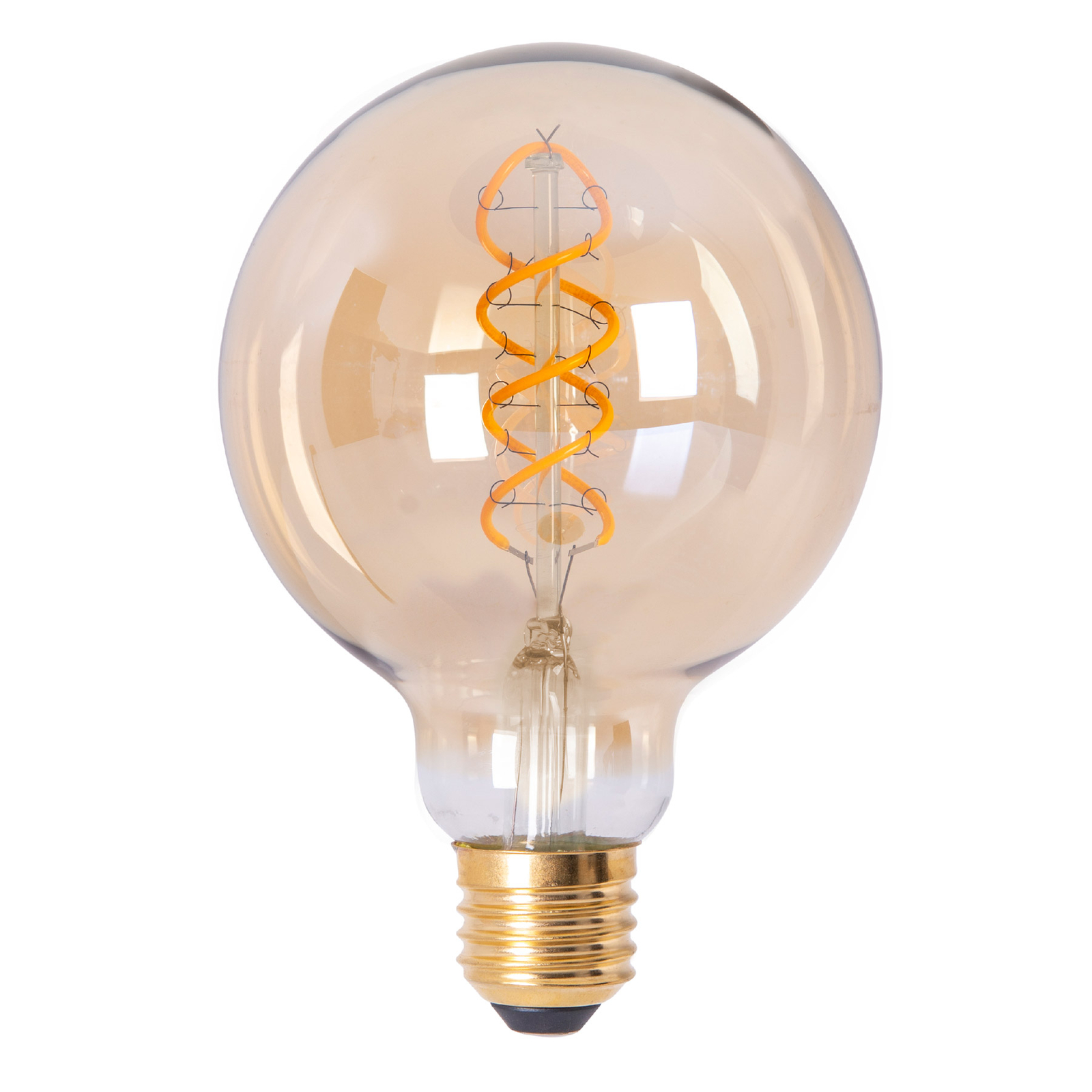 LED-filamentlampa glob E27 G95 4W 180 lm 3-pack