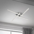LED ceiling light Rey with glitter effect, 4-bulb